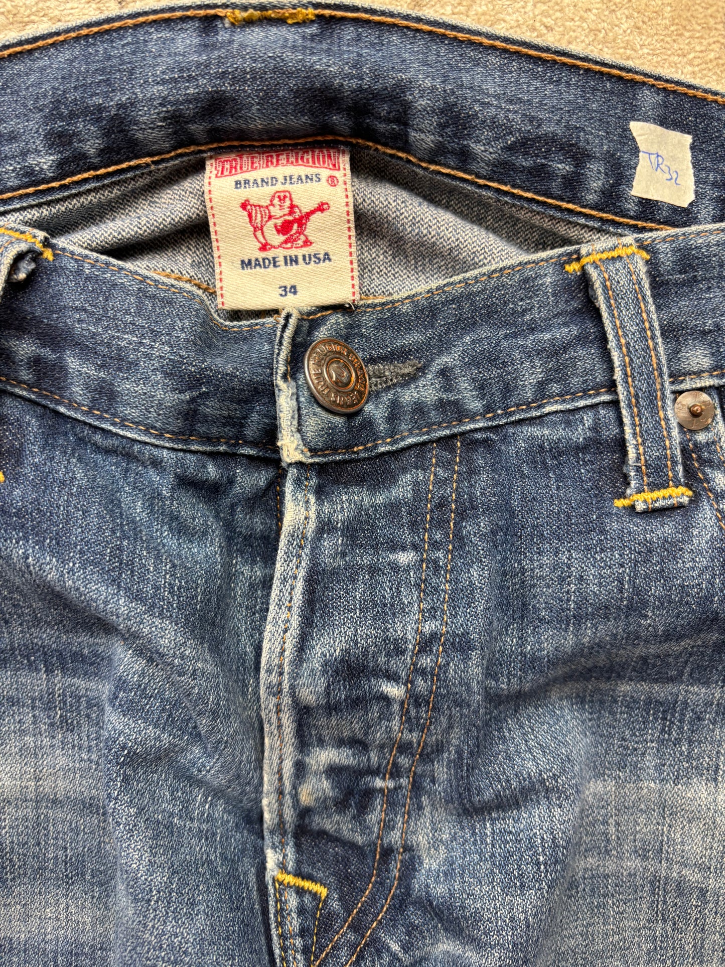 TRUE RELIGION JEANS W34 L32 #TR32