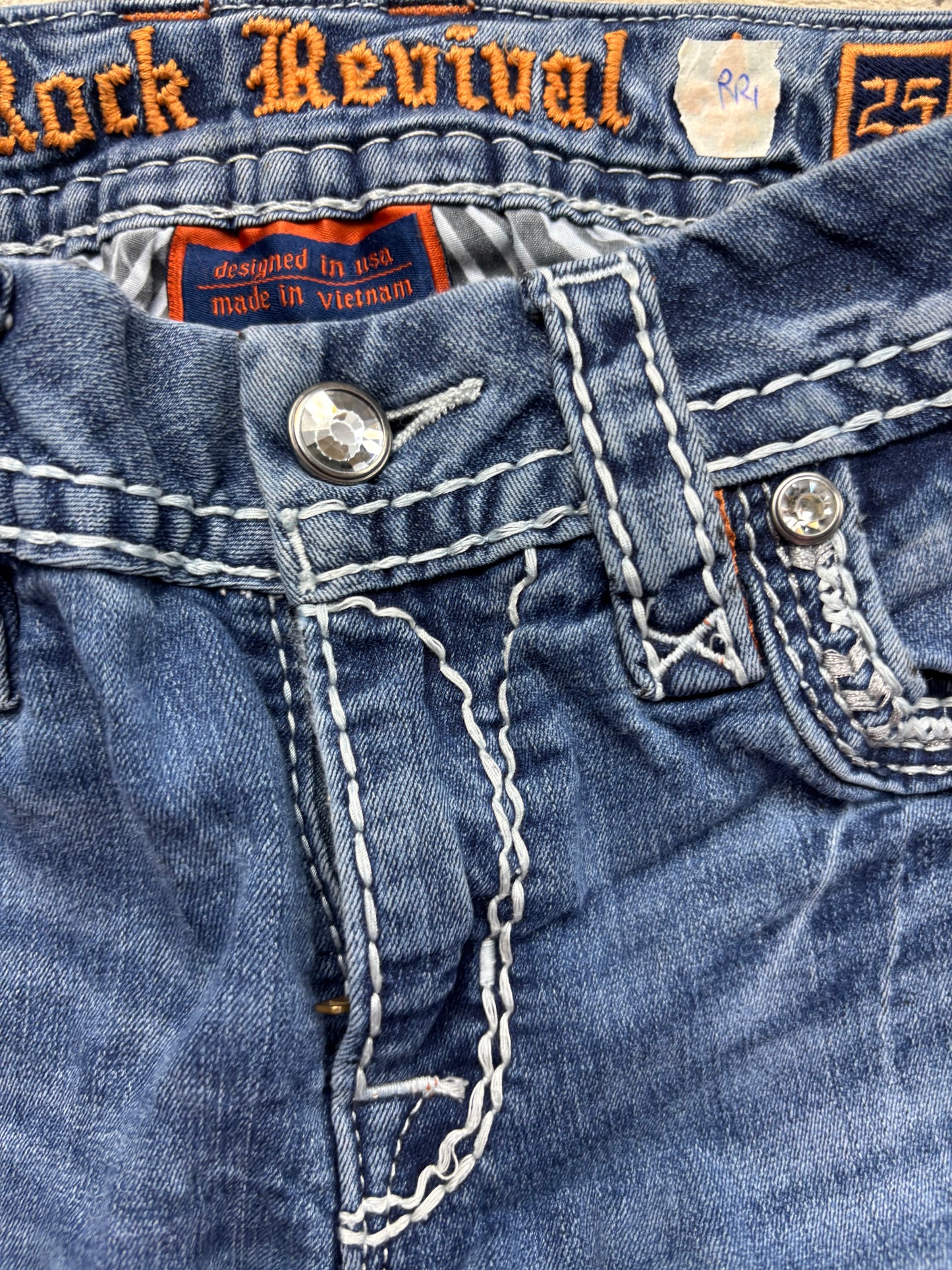 ROCK REVIVAL JEANS W25 L30 #RR1