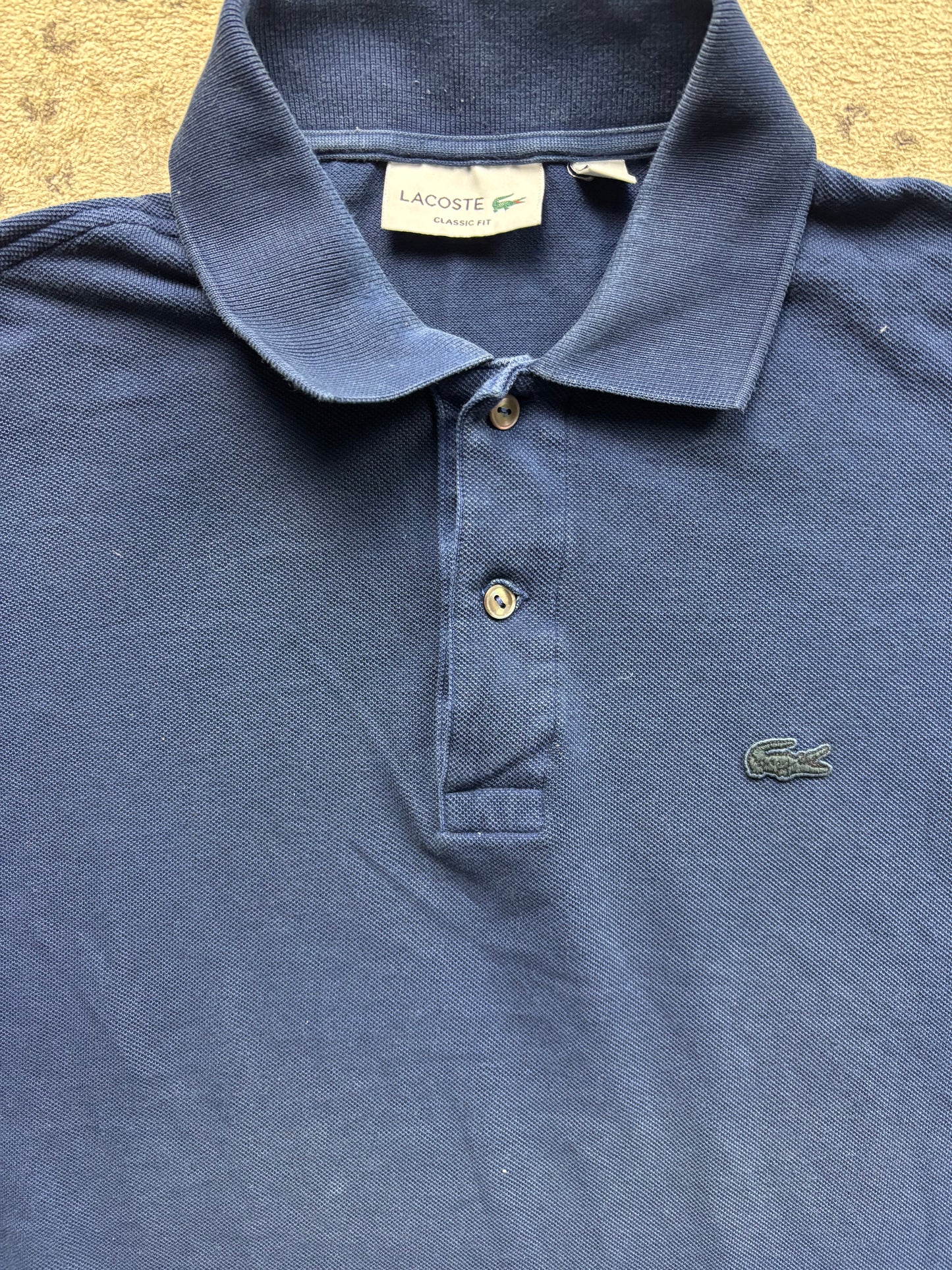 LACOSTE POLO SHIRT NAVY (L)