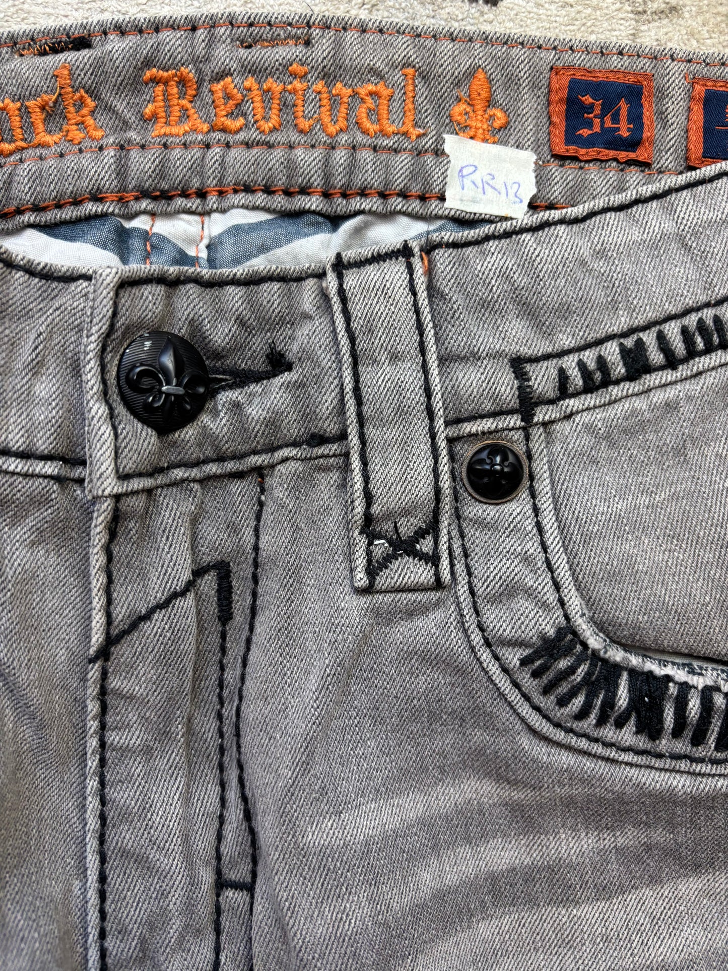 ROCK REVIVAL JEANS W34 L30 #RR13