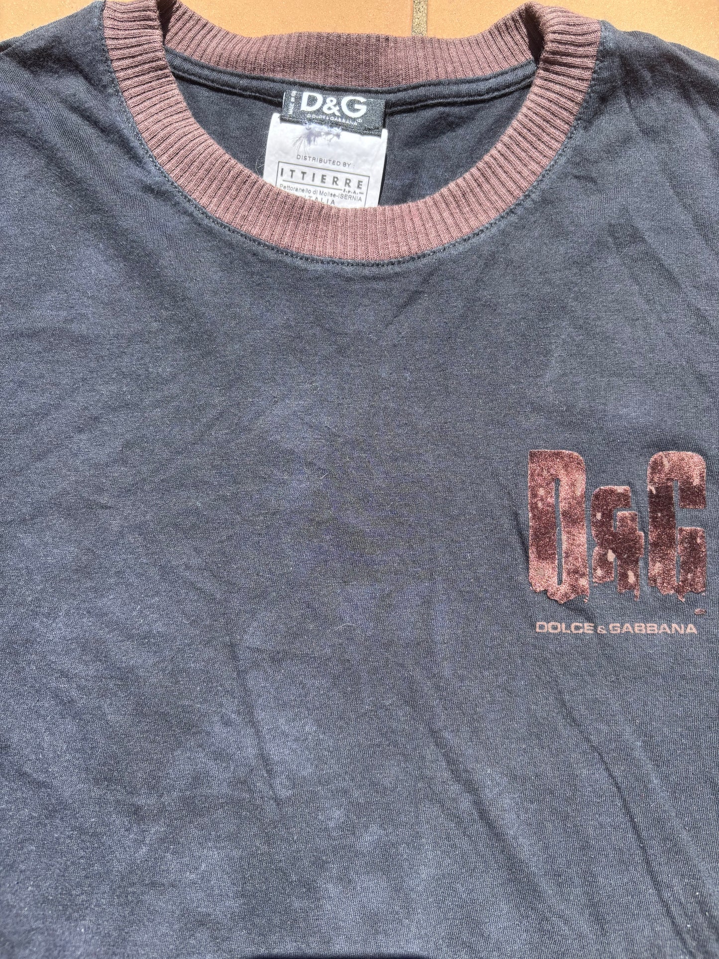 DOLCE & GABBANA BLACK T-SHIRT (L)