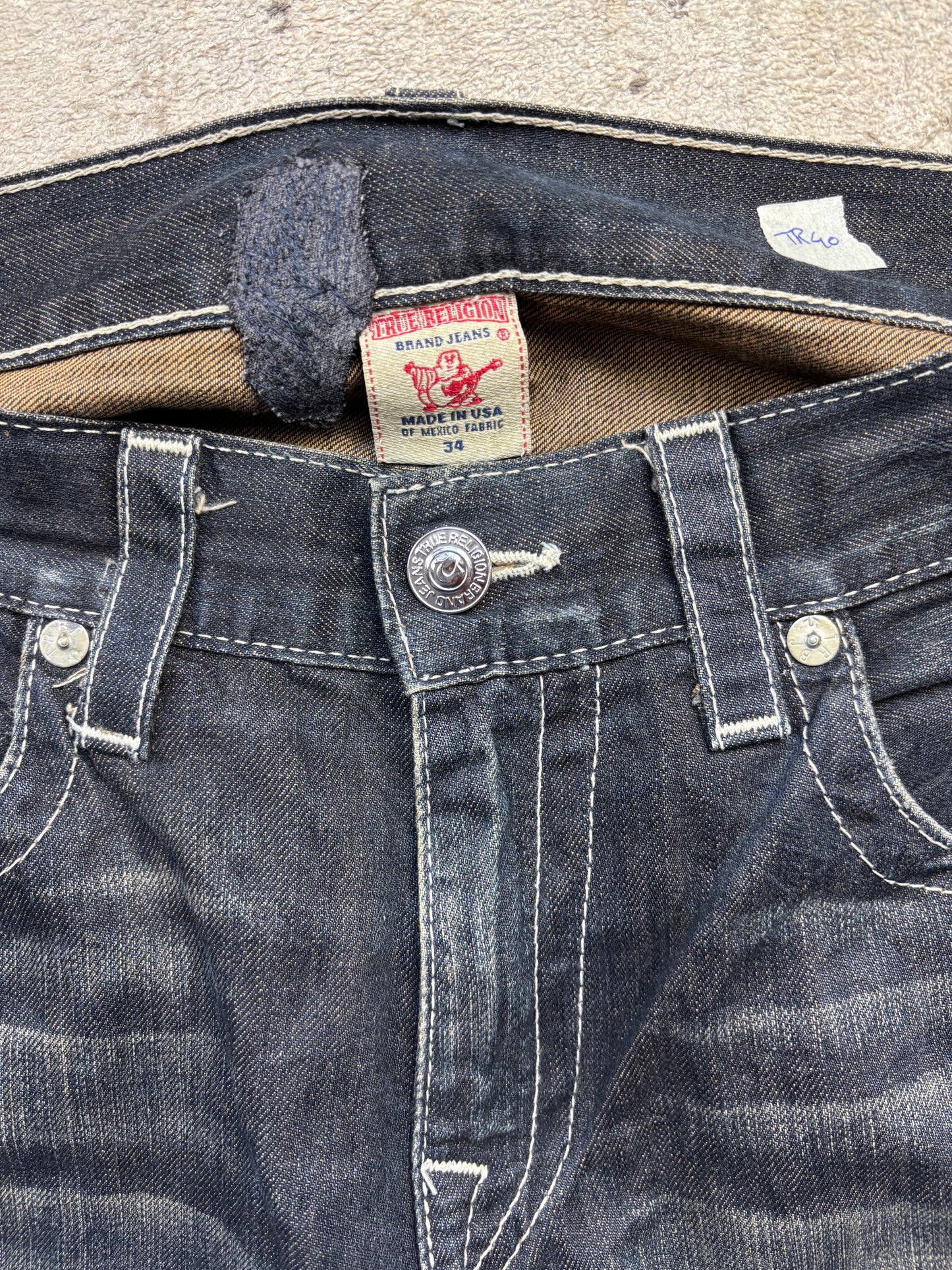 TRUE RELIGION JEANS W34 L32 #TR40