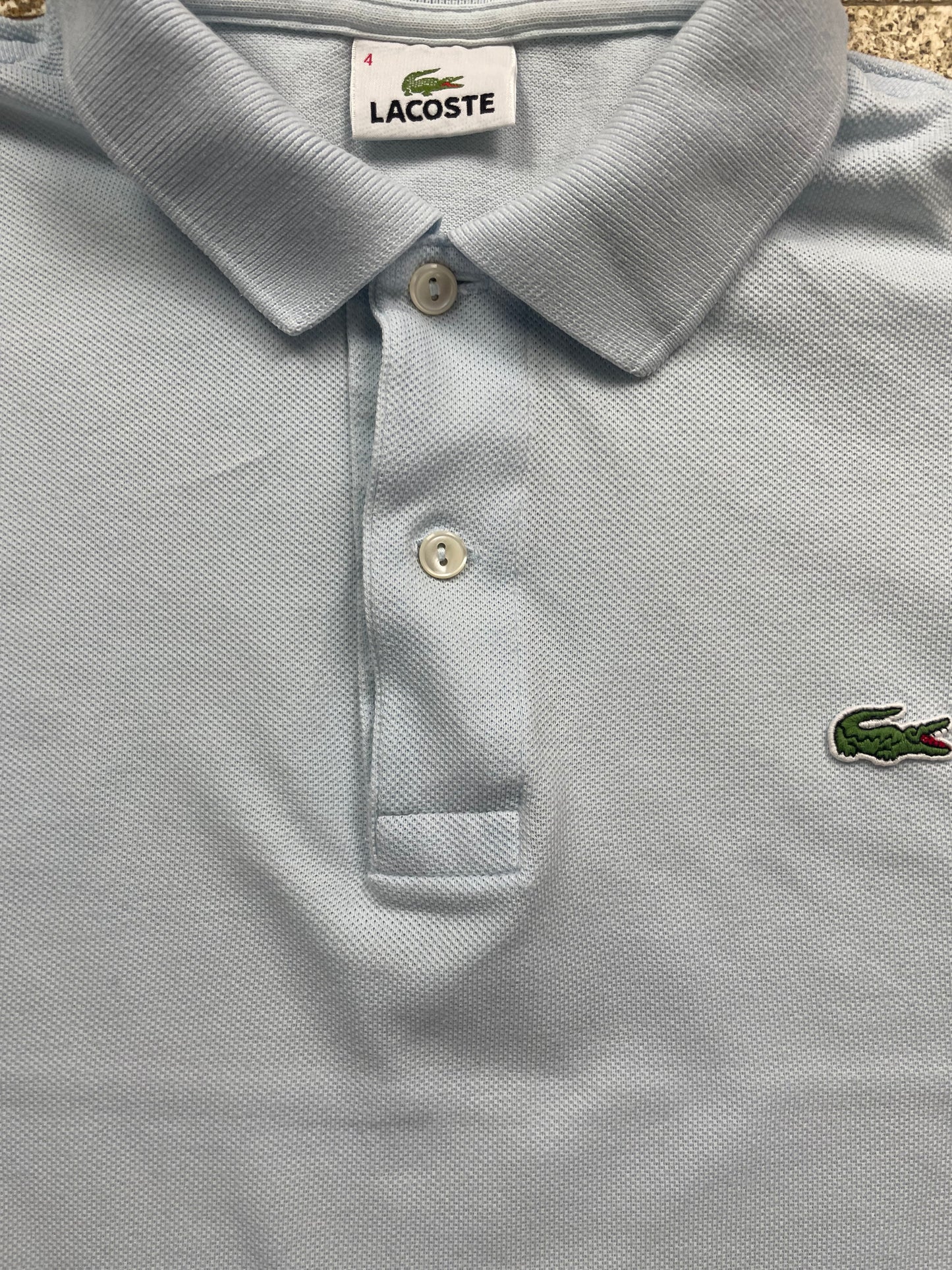 LACOSTE POLO SHIRT BABYBLUE (M)