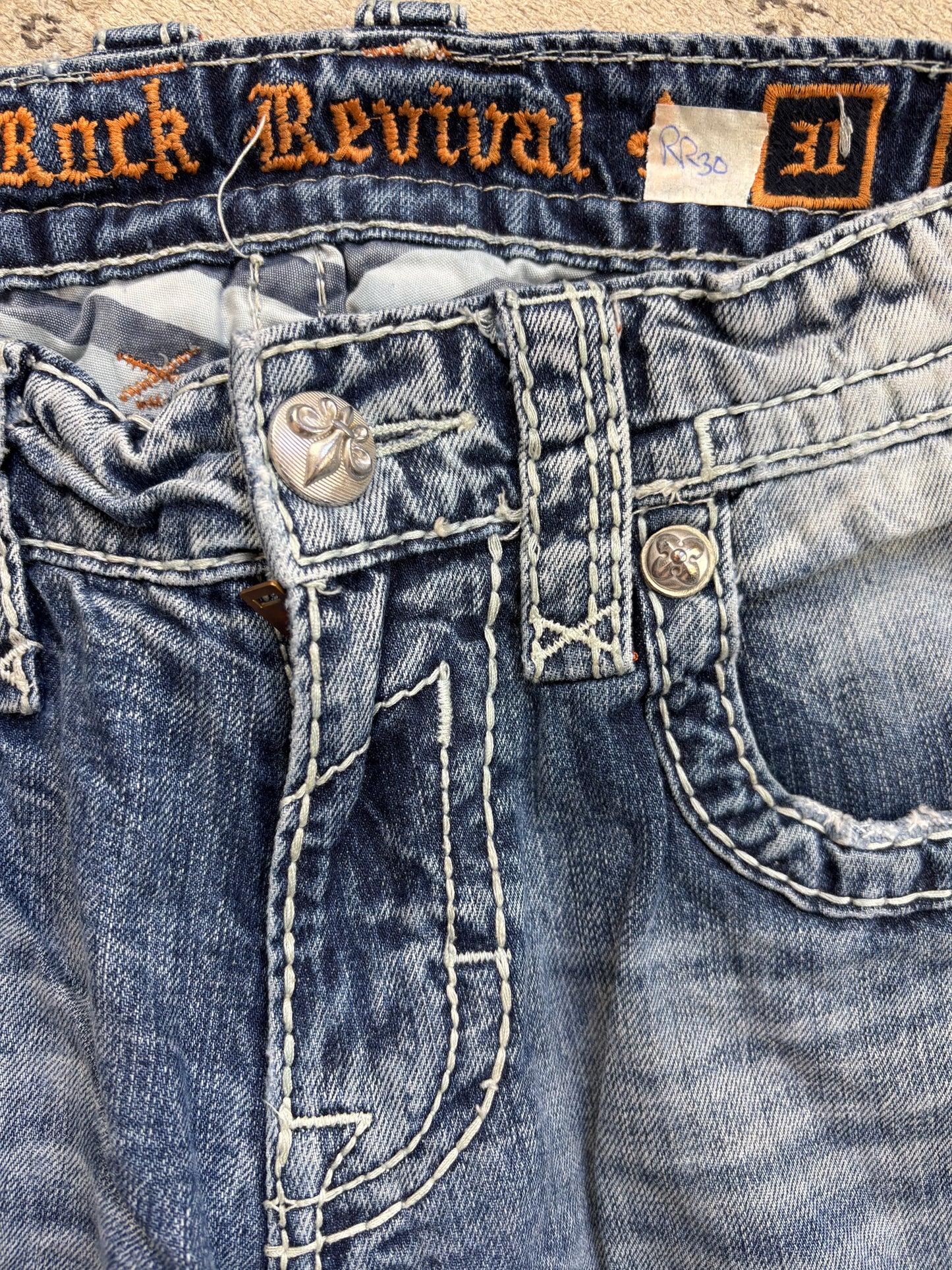 ROCK REVIVAL JEANS W31 L32 #RR30