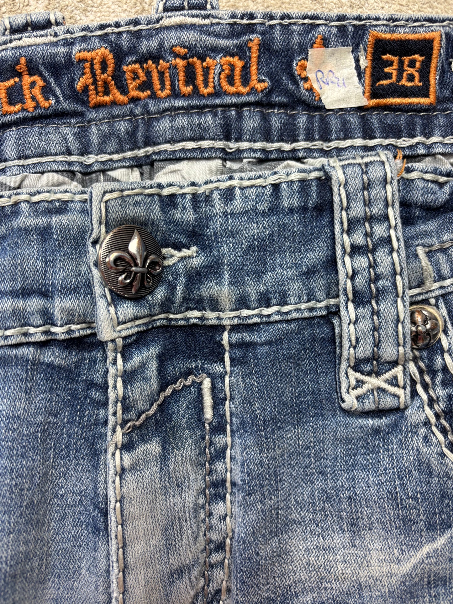 ROCK REVIVAL JEANS W38 L32 #RR21