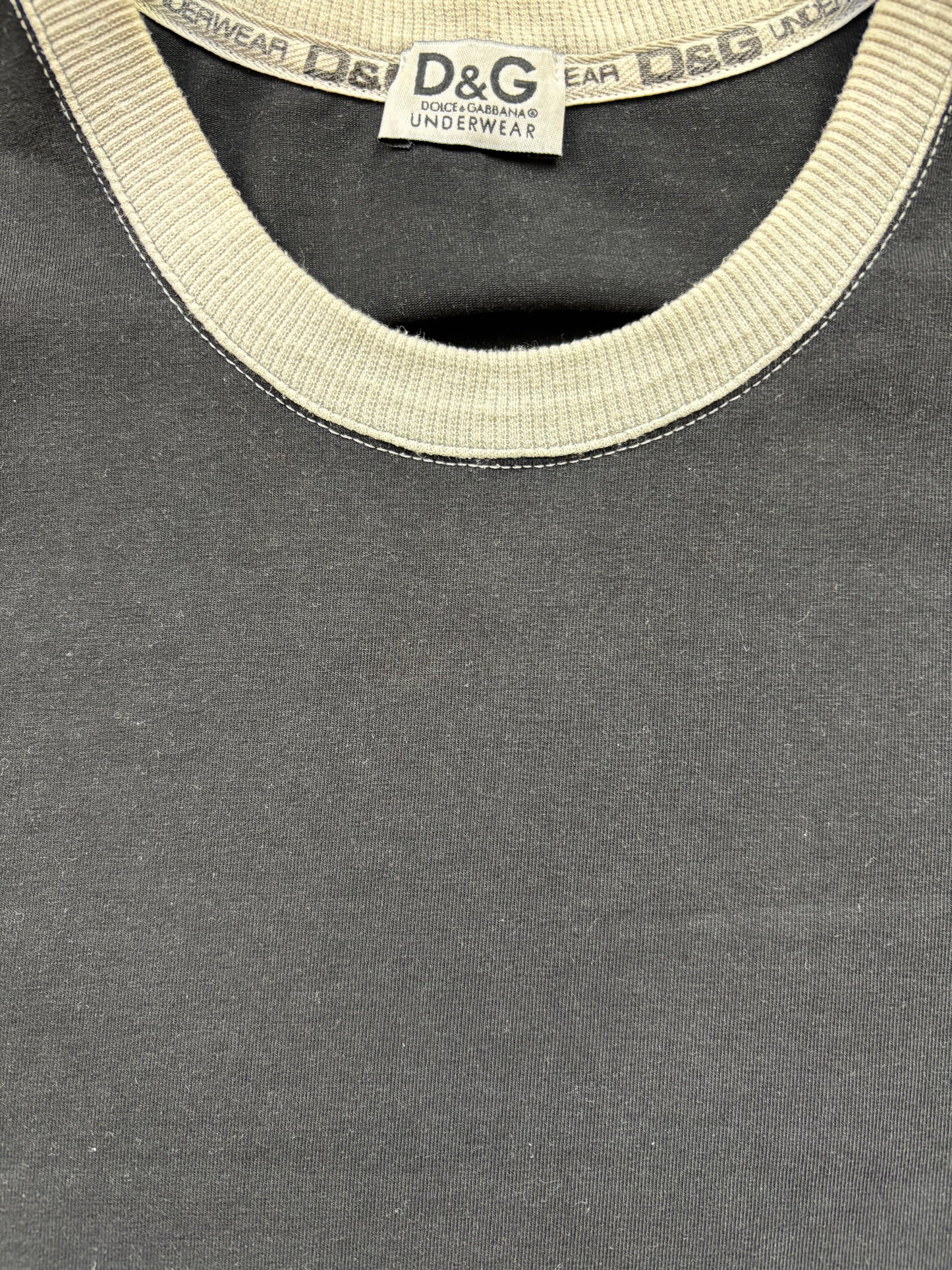 DOLCE & GABBANA BLACK T-SHIRT (M)