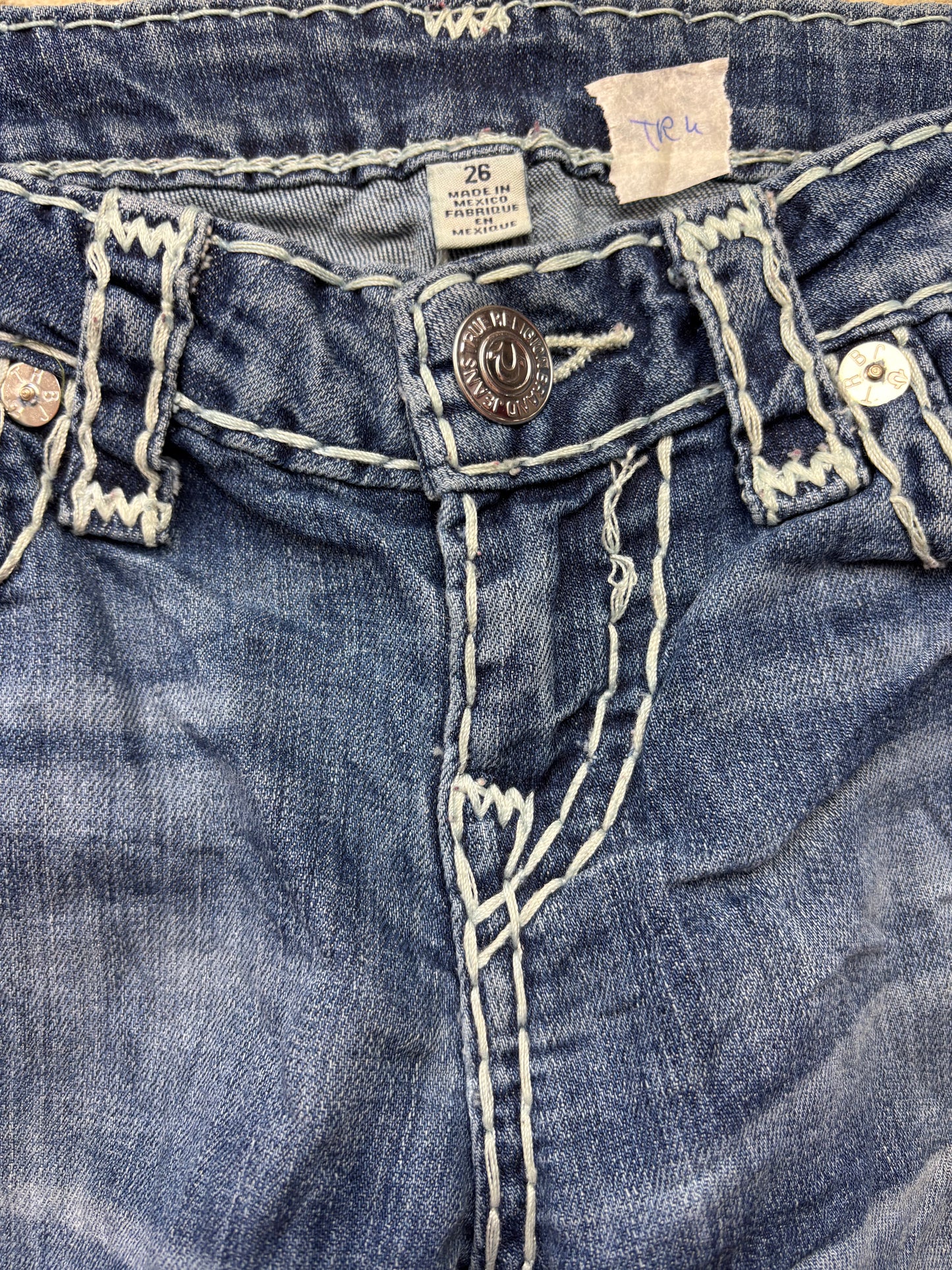 TRUE RELIGION JEANS W26 L32 #TR4