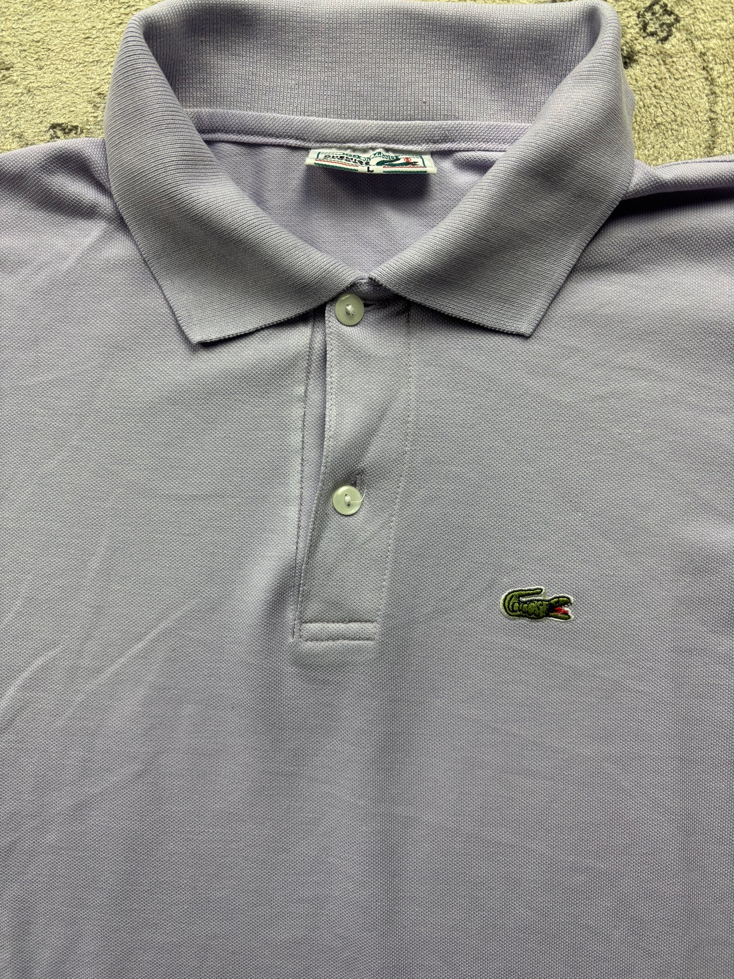 LACOSTE POLO SHIRT LAVENDER (L)