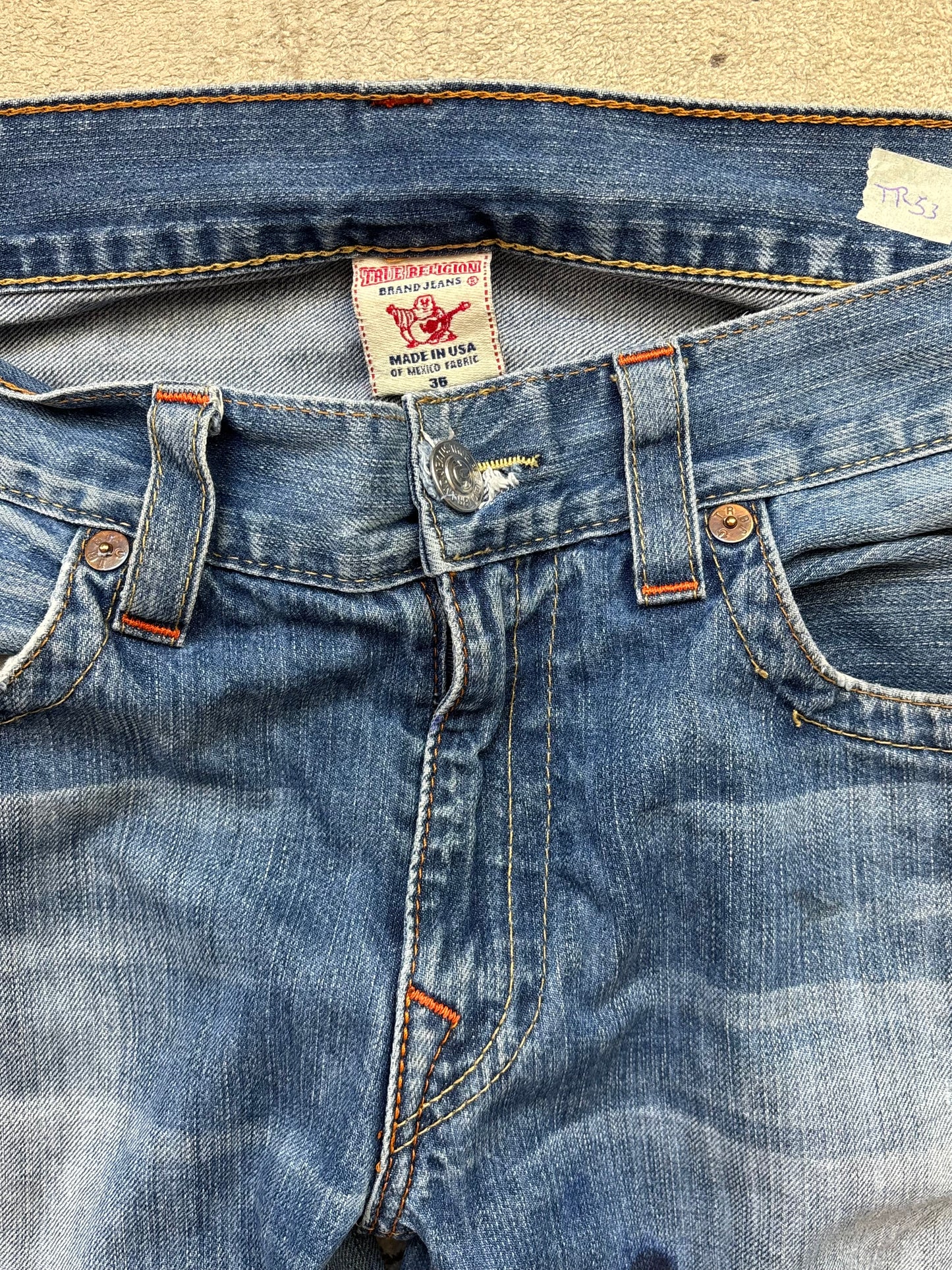 TRUE RELIGION JEANS W36 L34 #TR53