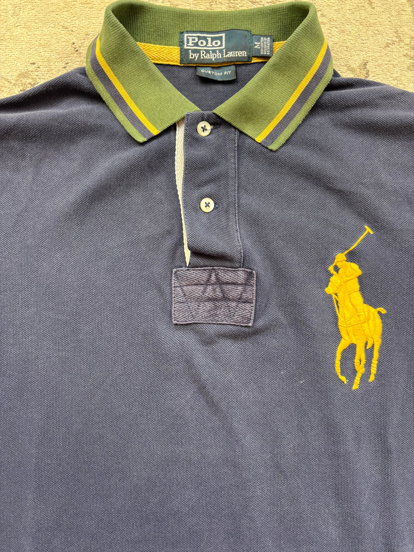 RALPH LAUREN POLO SHIRT NAVY (M)