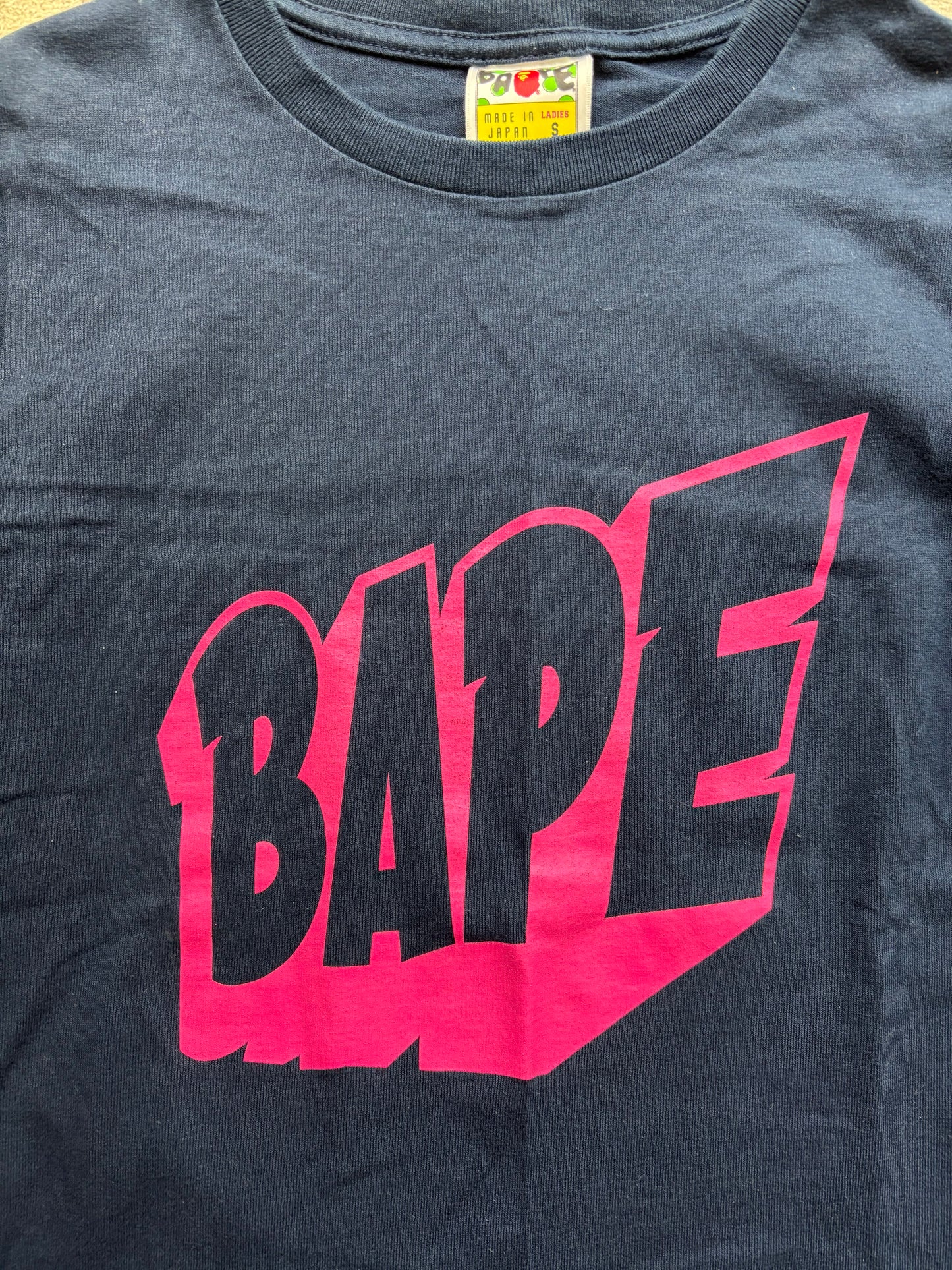 BAPE WOMEN NAVY T-SHIRT (S)
