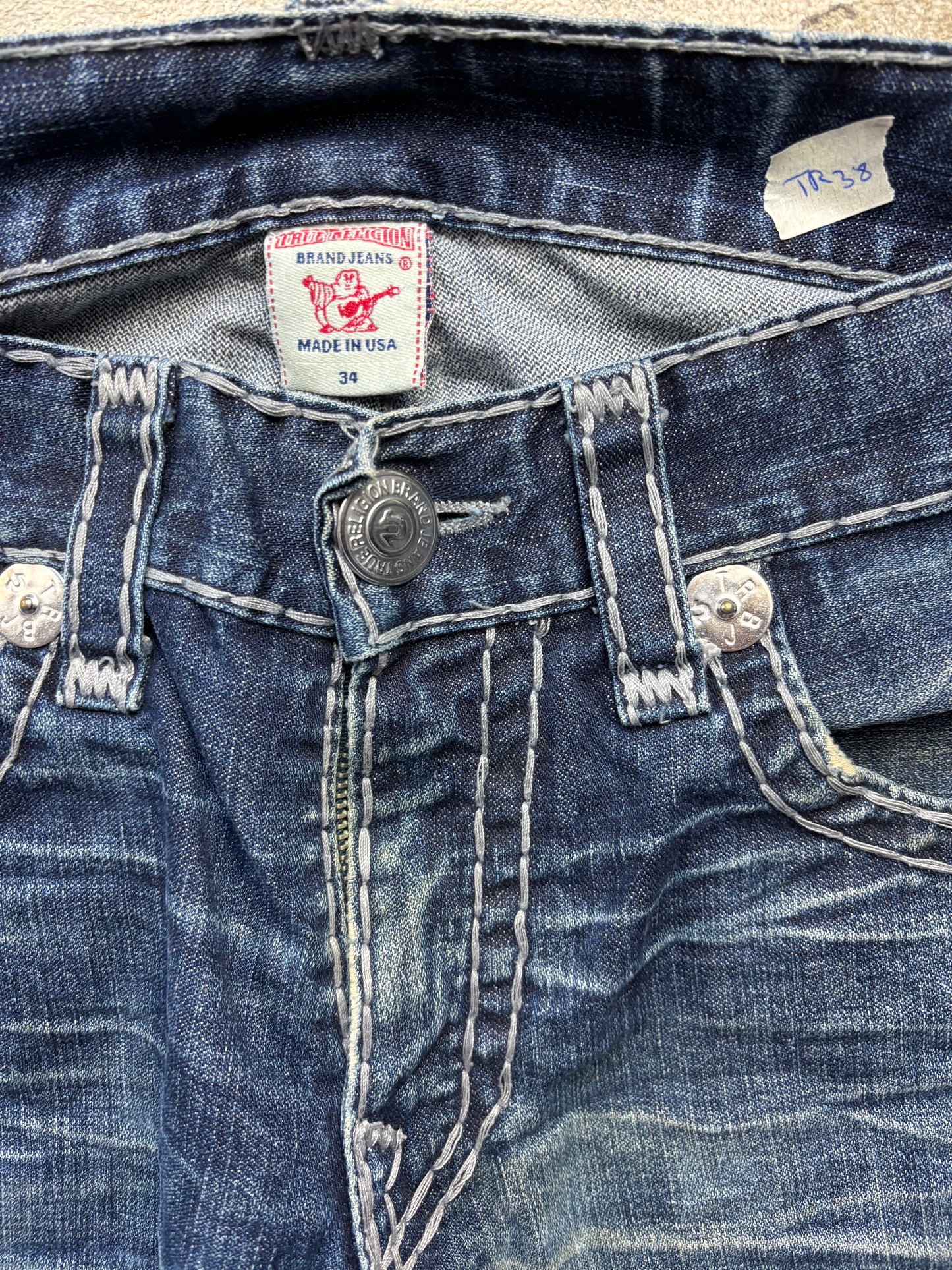 TRUE RELIGION JEANS W34 L34 #TR38