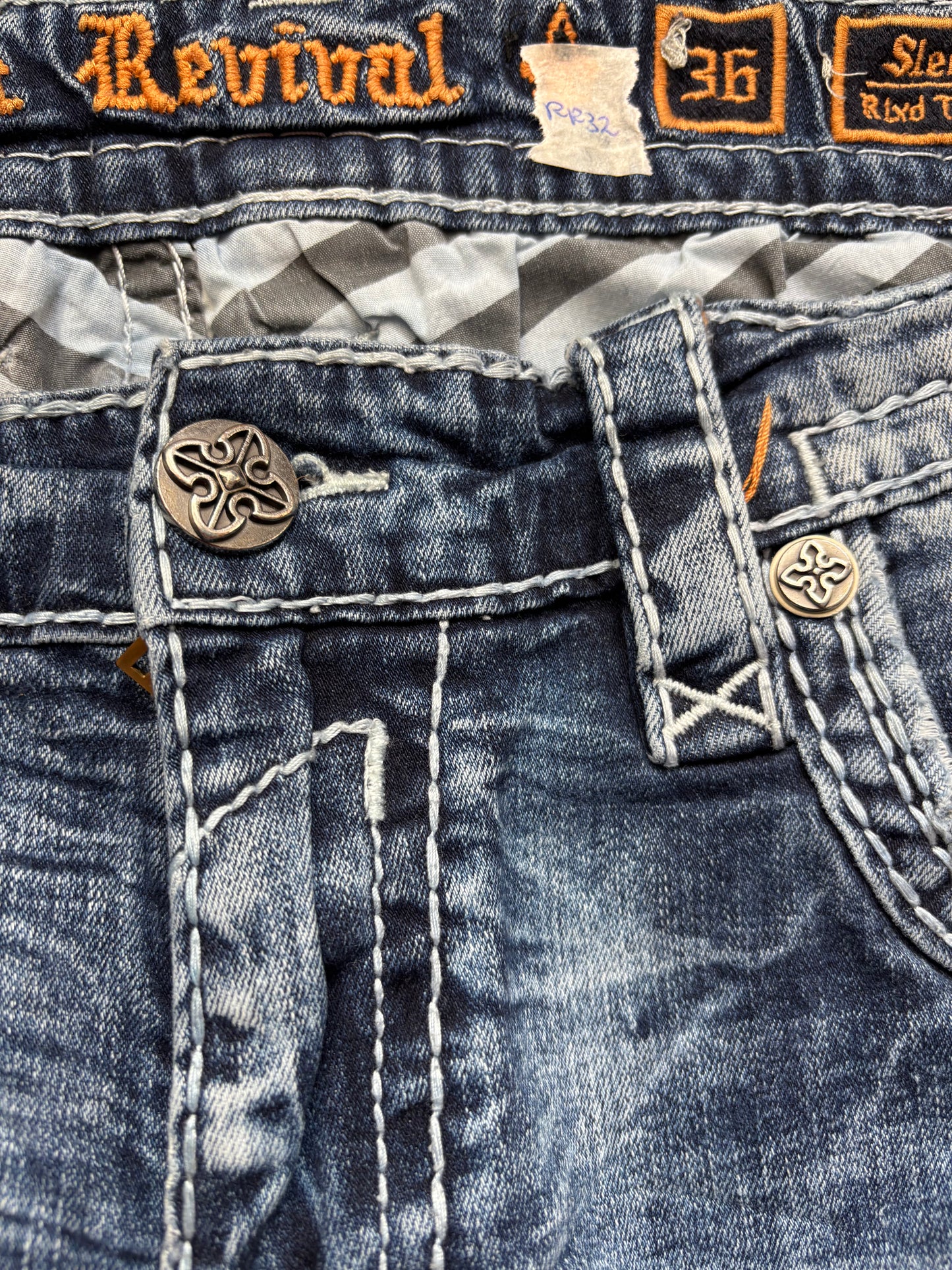 ROCK REVIVAL JEANS W36 L32 #RR32