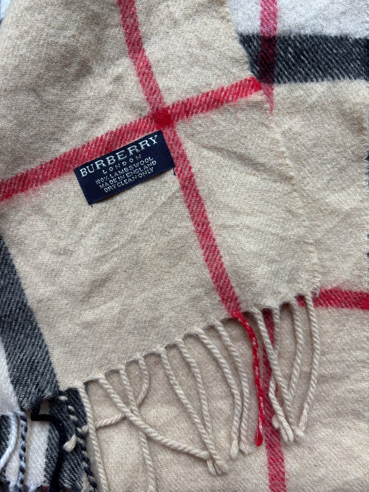 BURBERRY NOVACHECK SCARF BEIGE