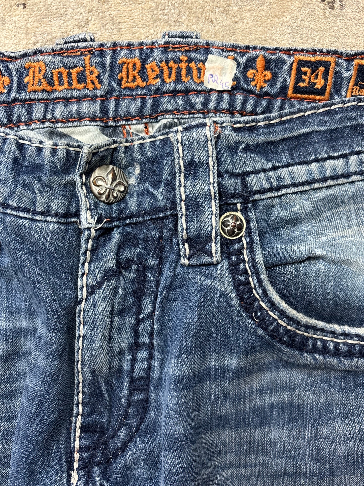 ROCK REVIVAL JEANS W34 L30 #RR46