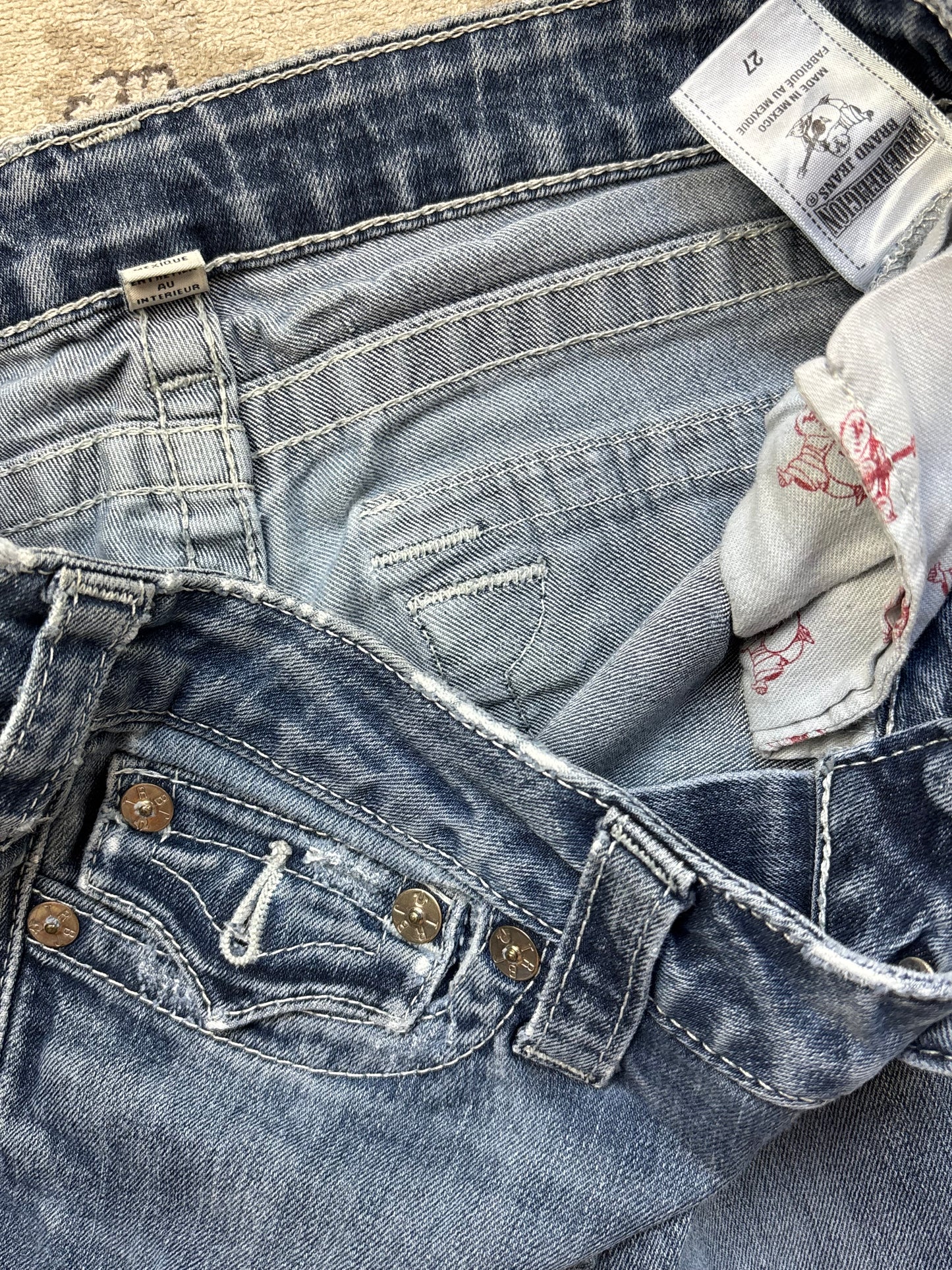 TRUE RELIGION JEANS W27 L32 #TR22