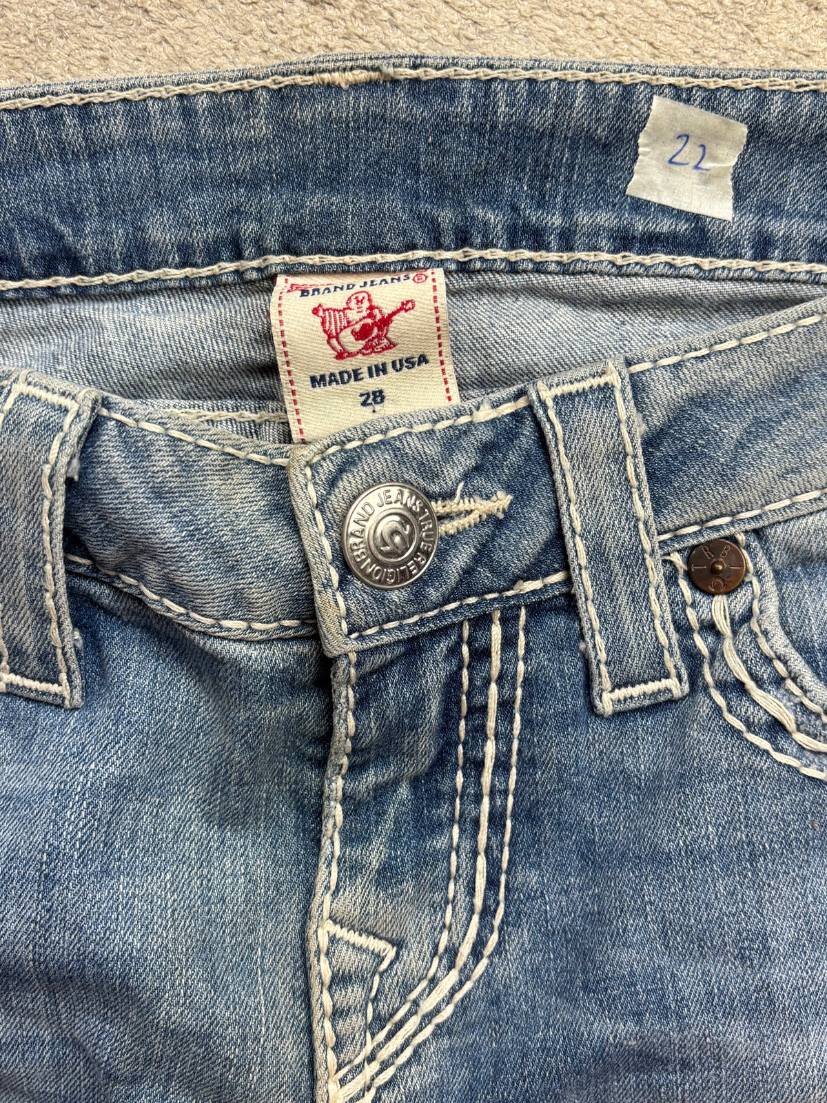 TRUE RELIGION JEANS W28 L30 #TR22