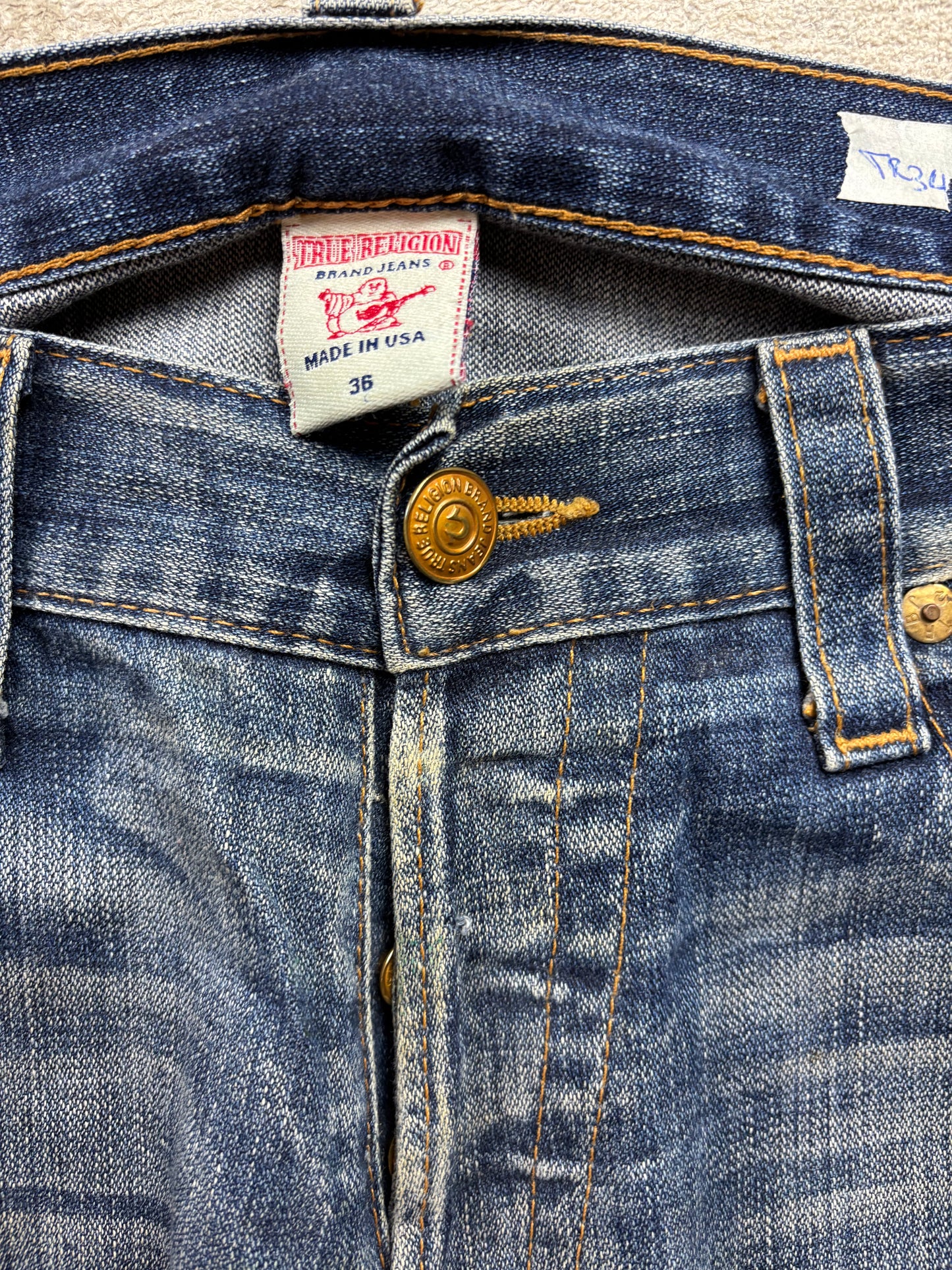 TRUE RELIGION JEANS W36 L34 #TR34
