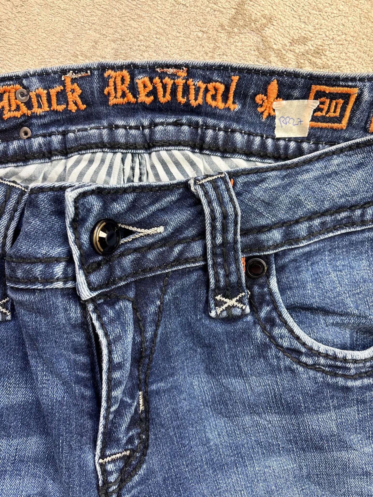 ROCK REVIVAL JEANS W30 L32 #RR27
