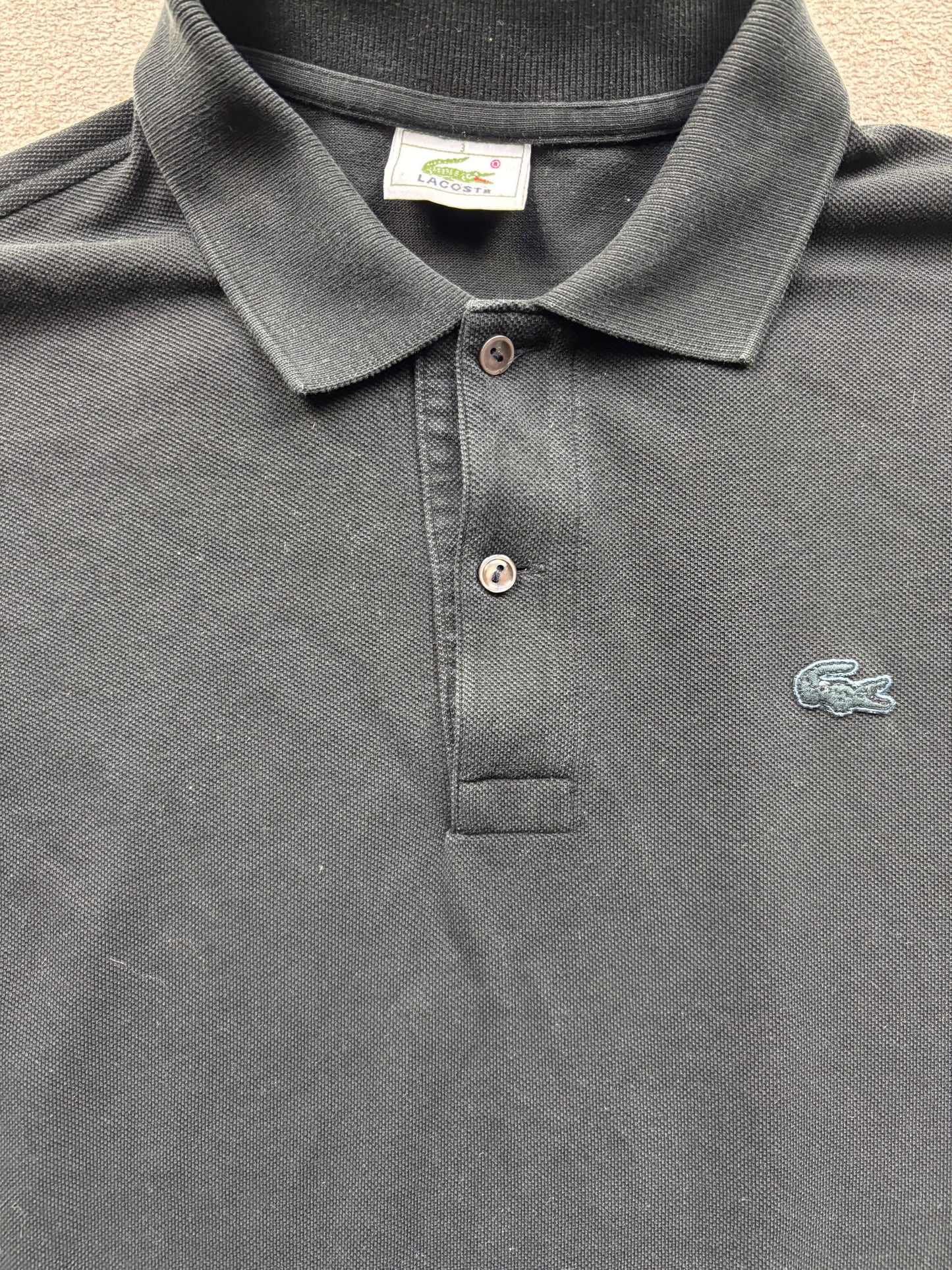 LACOSTE POLO SHIRT BLACK (S)