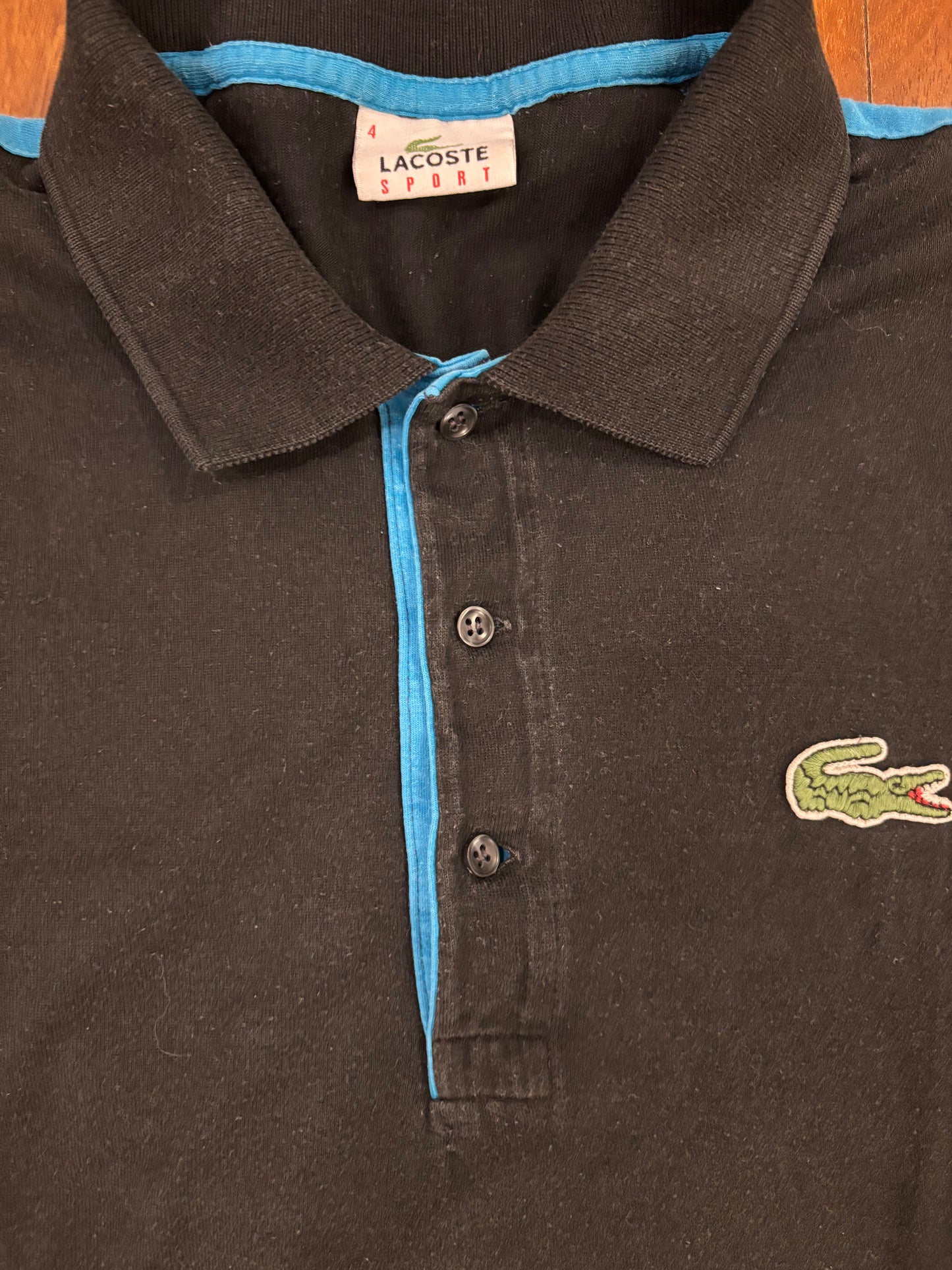 LACOSTE POLO SHIRT BLACK (M)