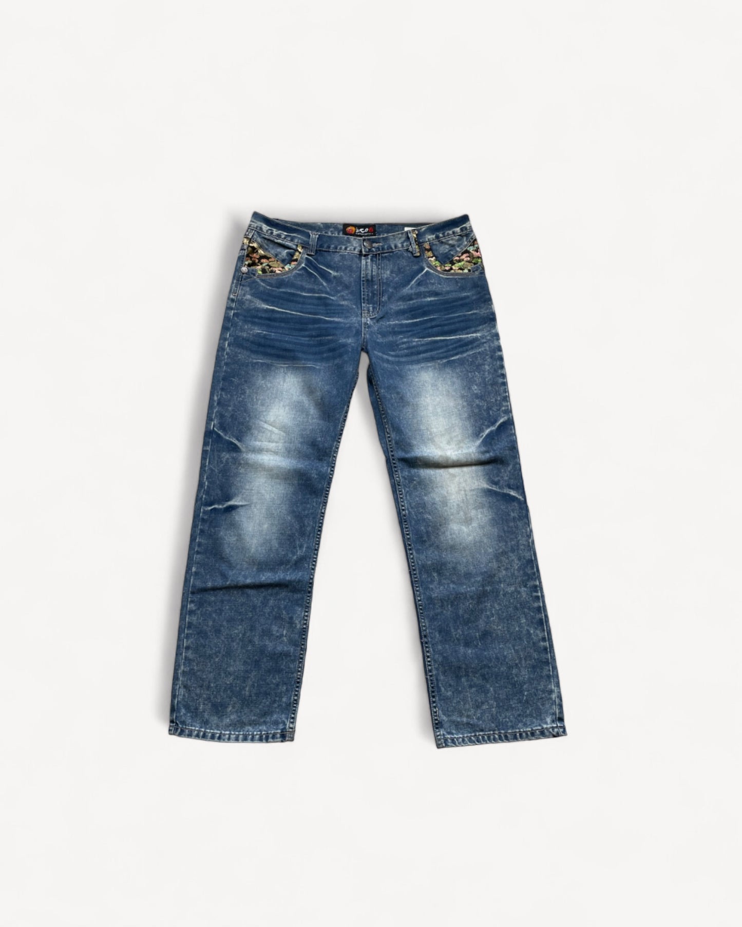 JAPANESE EMBROIDERED DENIM W38 L34 #JAP14