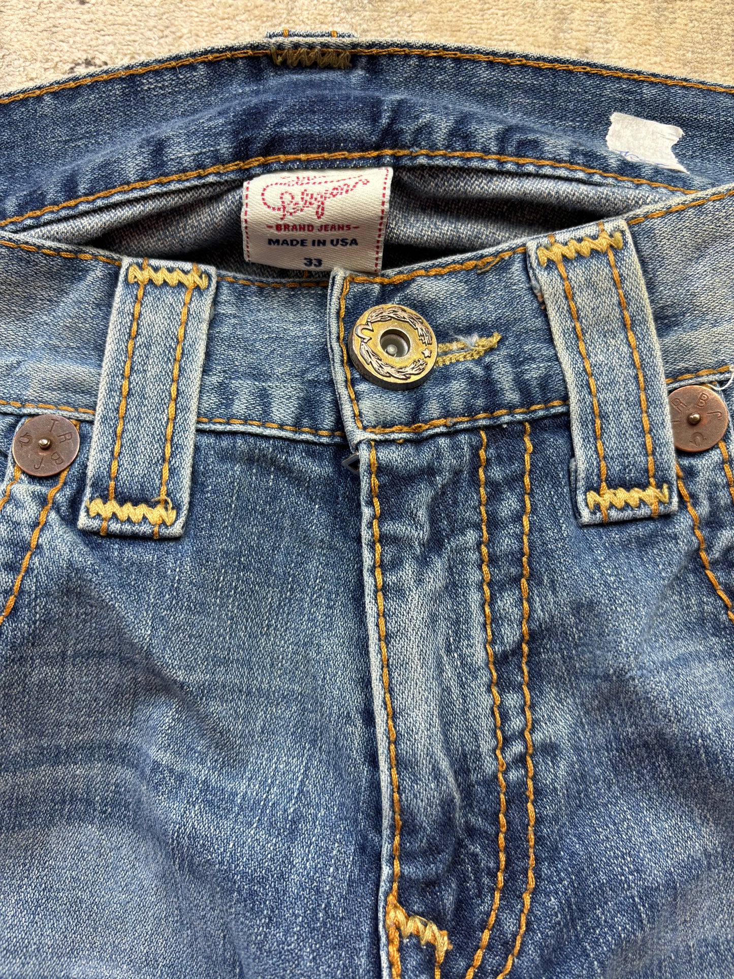 TRUE RELIGION JEANS W33 L34 #TR55
