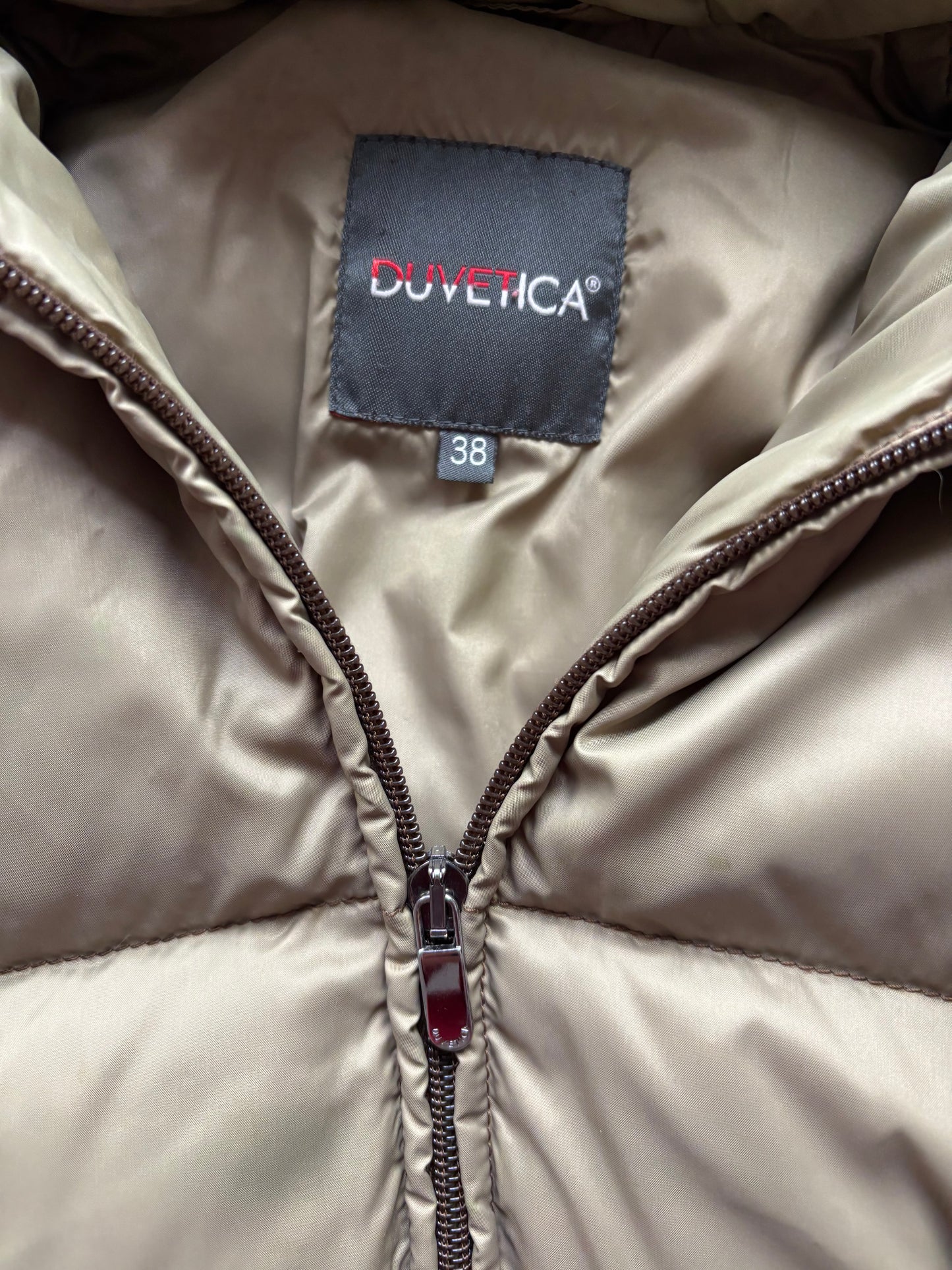 DUVETICA BEIGE WOMEN PUFFER JACKET (S)