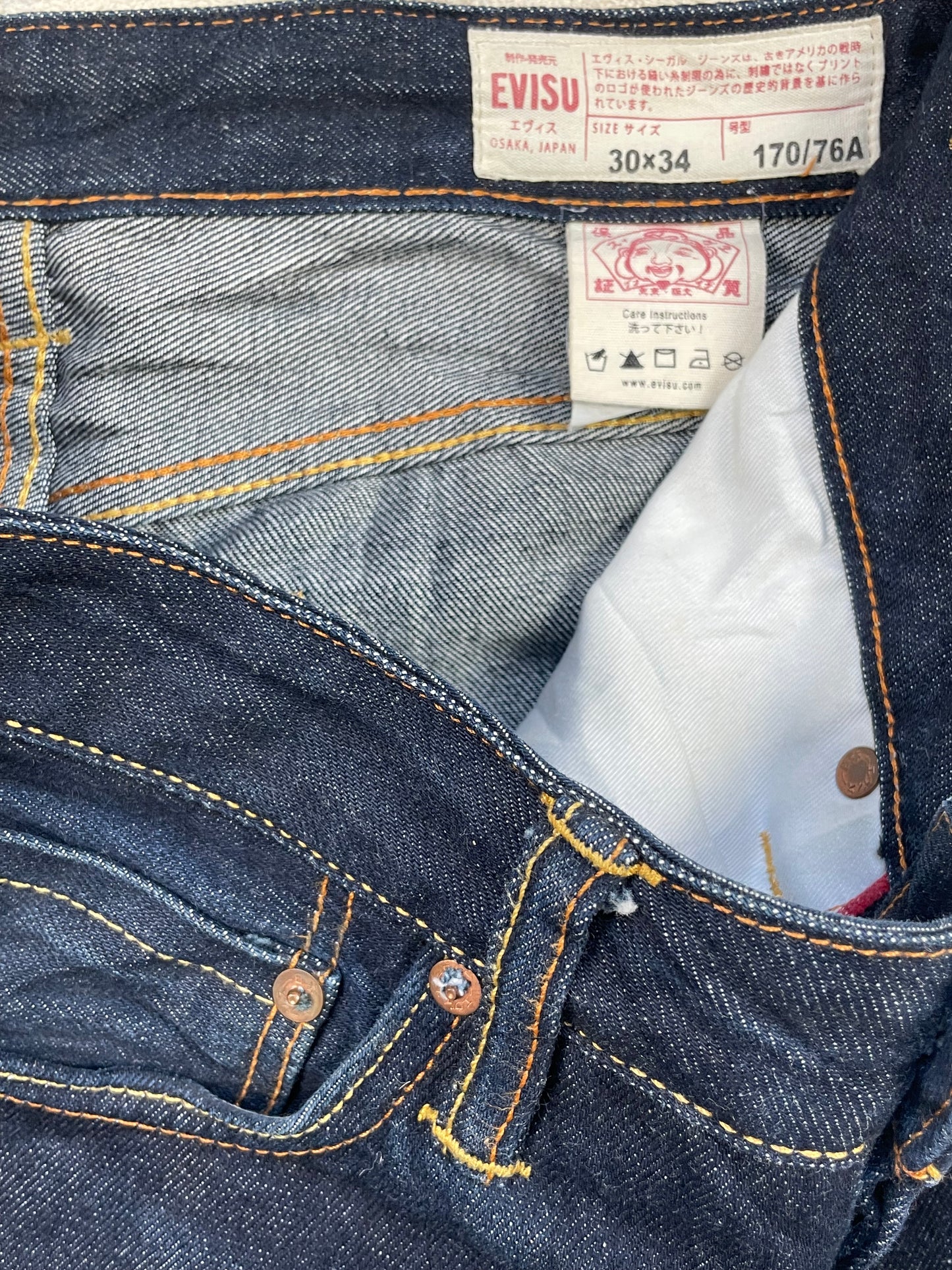 EVISU DIACOCK JEANS W30 L32 #EVD1