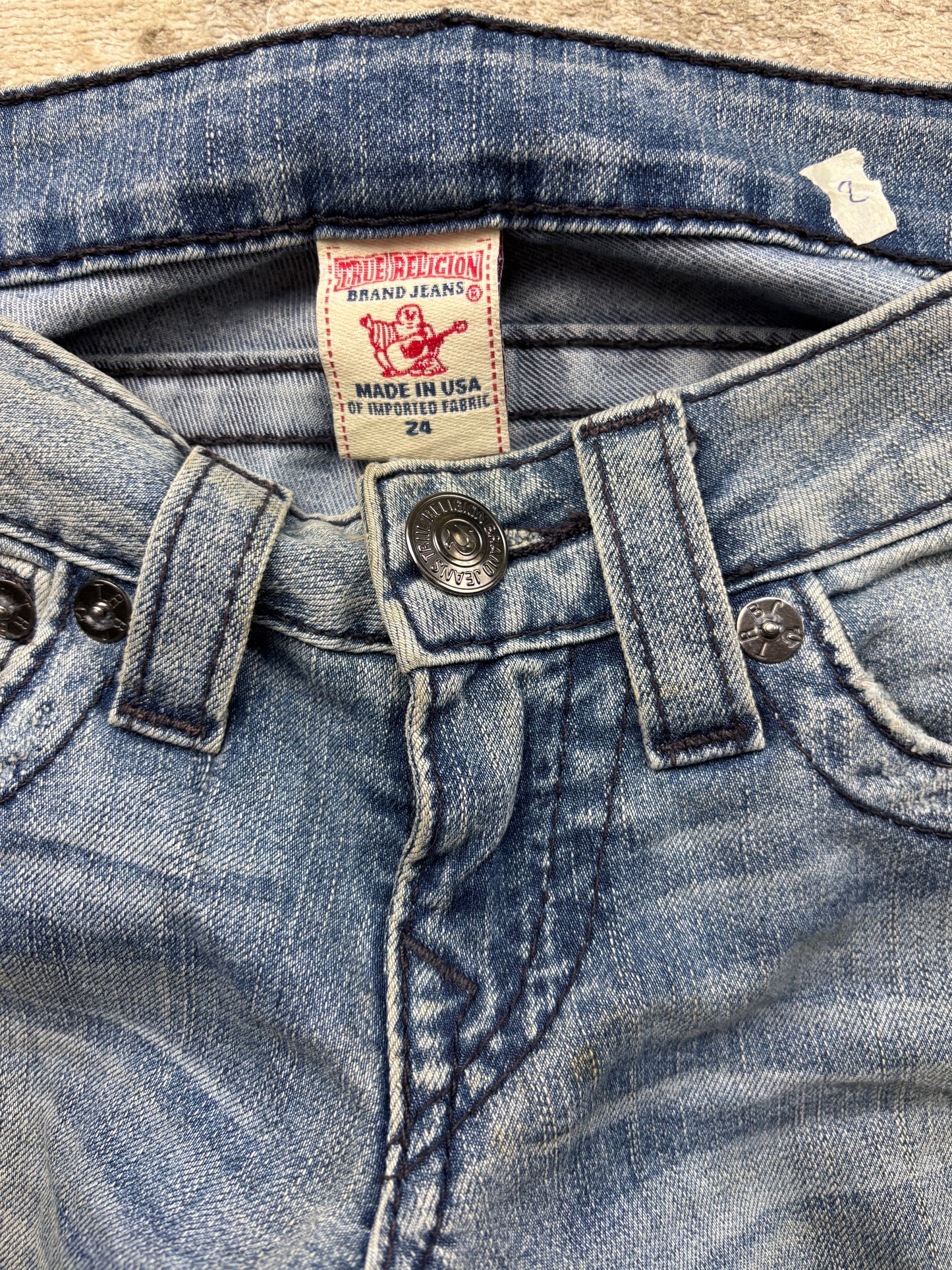 TRUE RELIGION JEANS W24 L32 #TR2