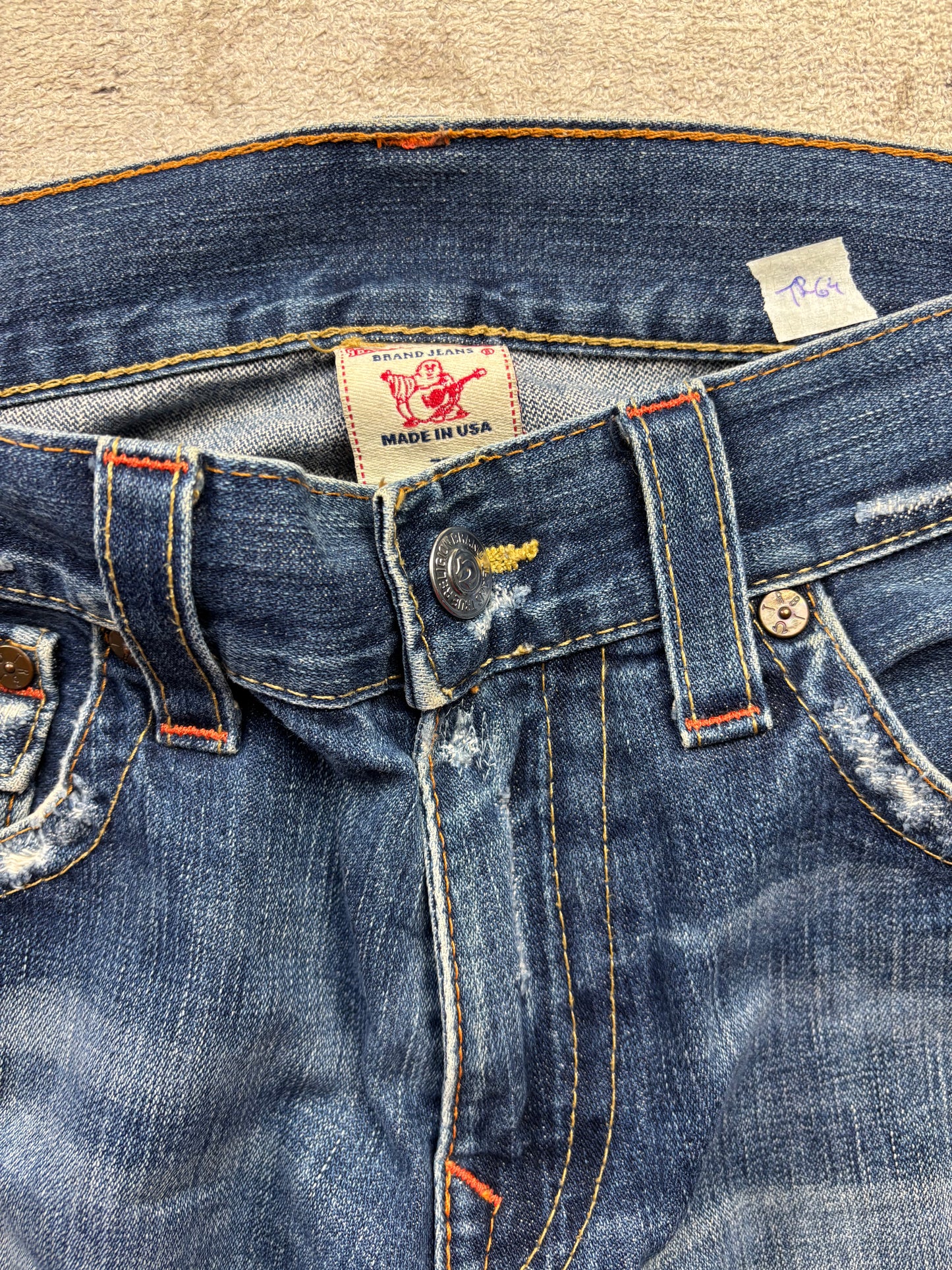 TRUE RELIGION JEANS W33 L32 #TR64