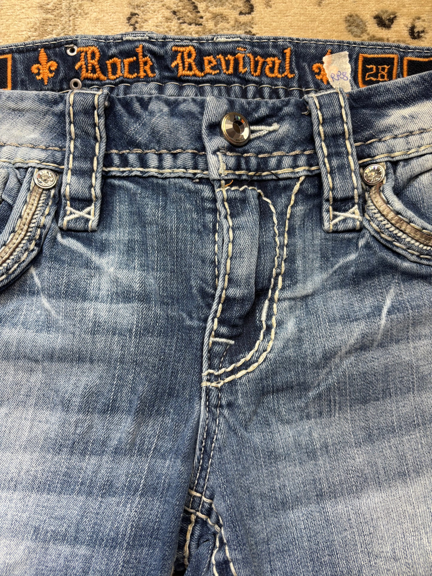 ROCK REVIVAL JEANS W28 L30 #RR8