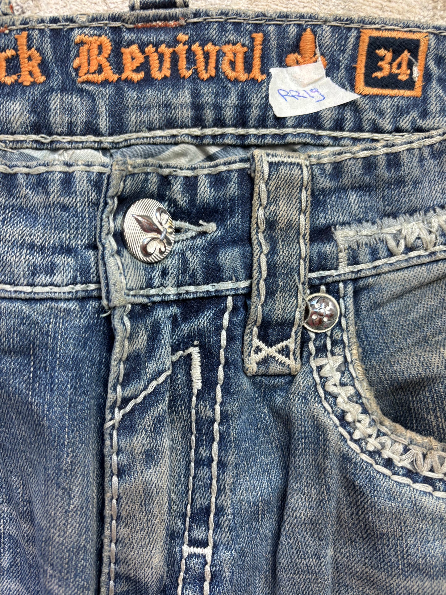 ROCK REVIVAL JEANS W34 L32 #RR19