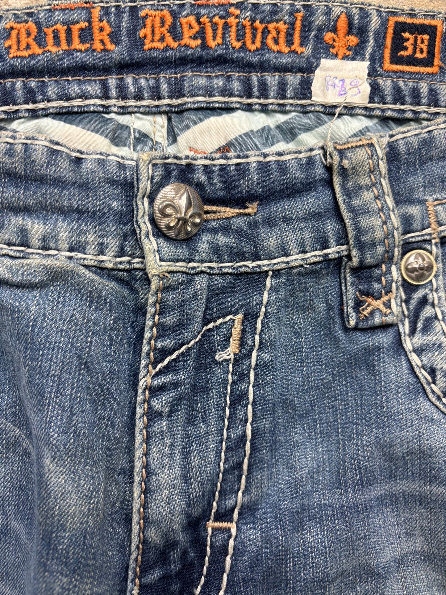 ROCK REVIVAL JEANS W38 L32 #RR29