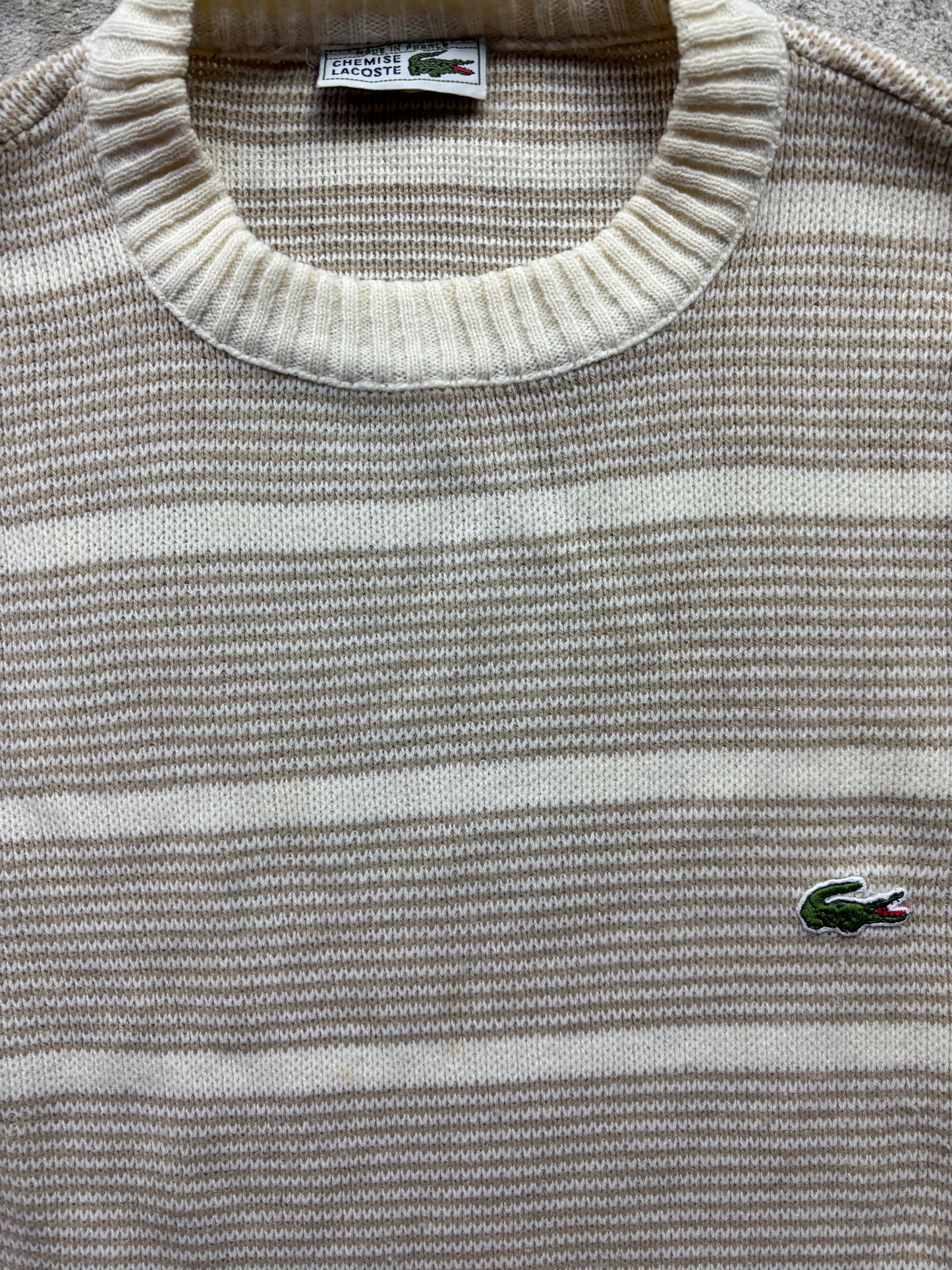 LACOSTE BEIGE KNIT (L)