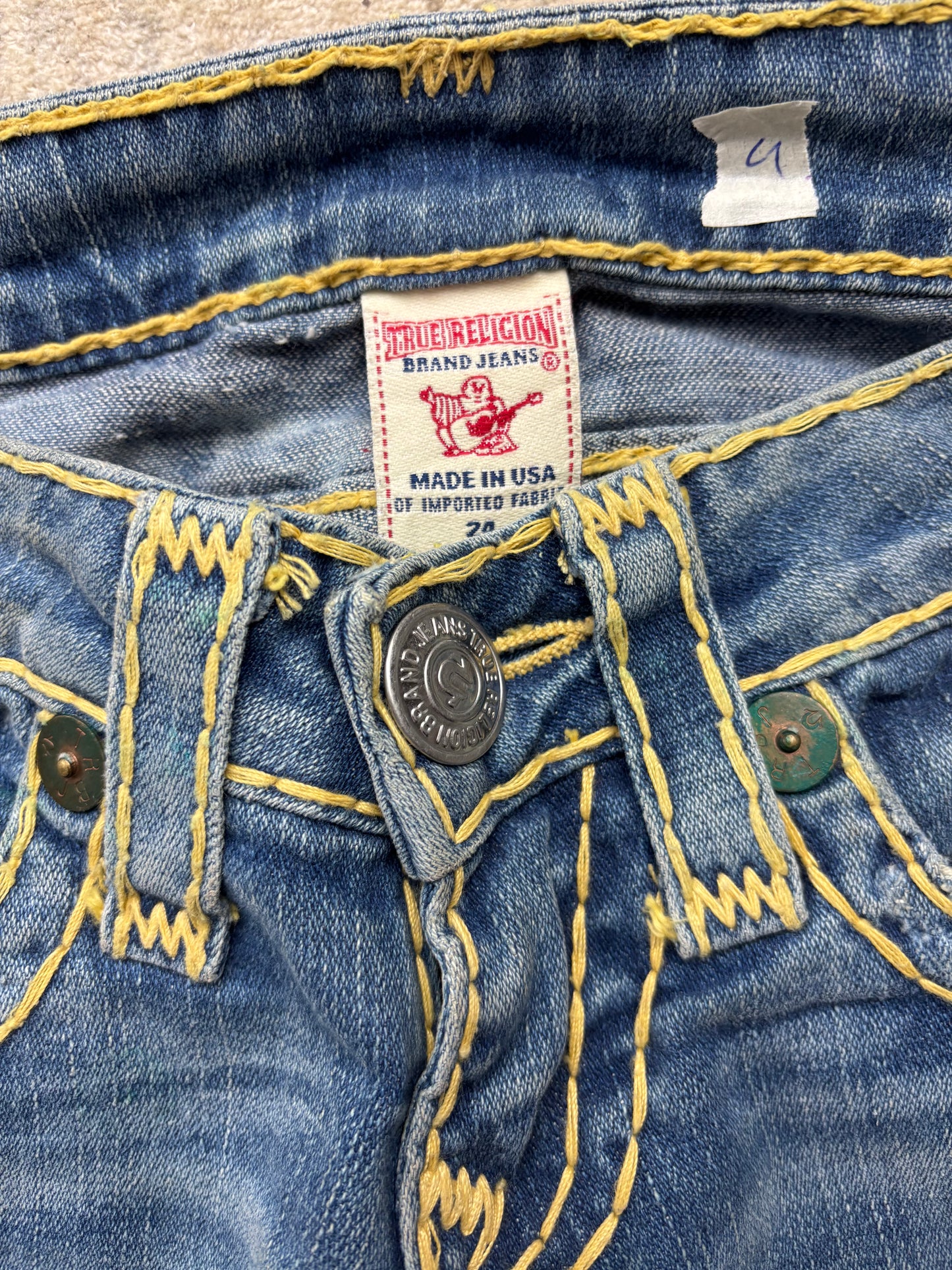TRUE RELIGION JEANS W24 L32 #TR4