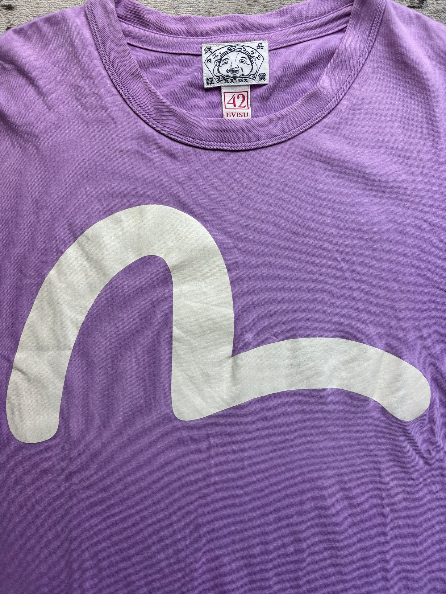 EVISU PURPLE T-SHIRT (L)