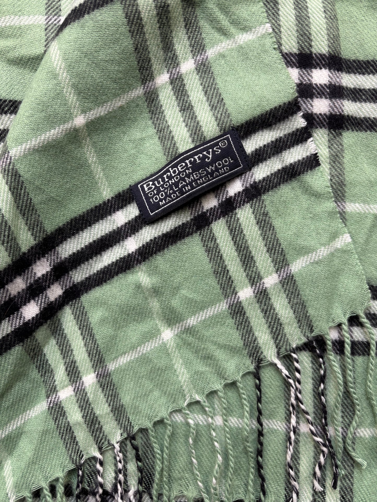 BURBERRY NOVACHECK SCARF MINT