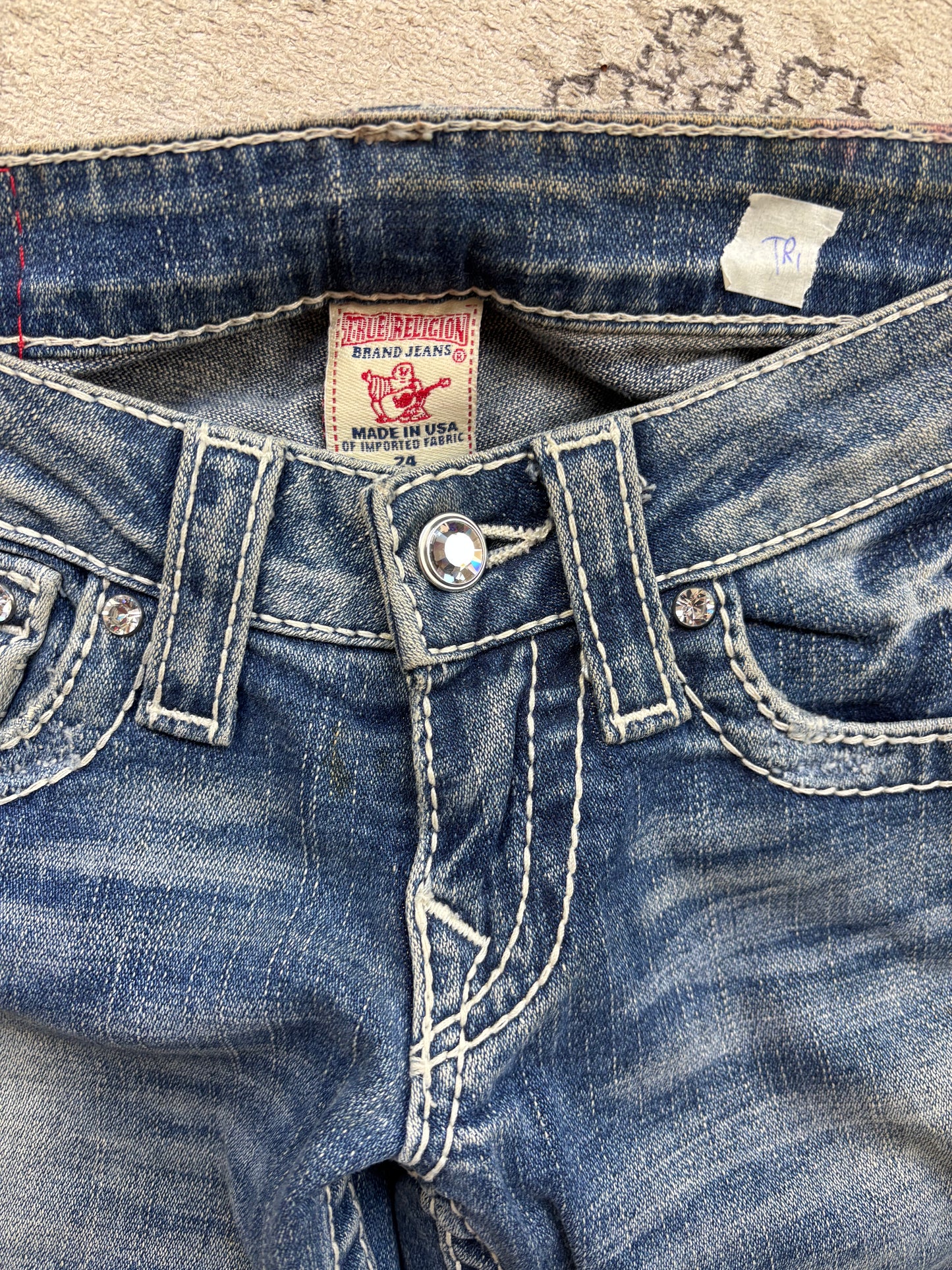 TRUE RELIGION JEANS W24 L30 #TR1