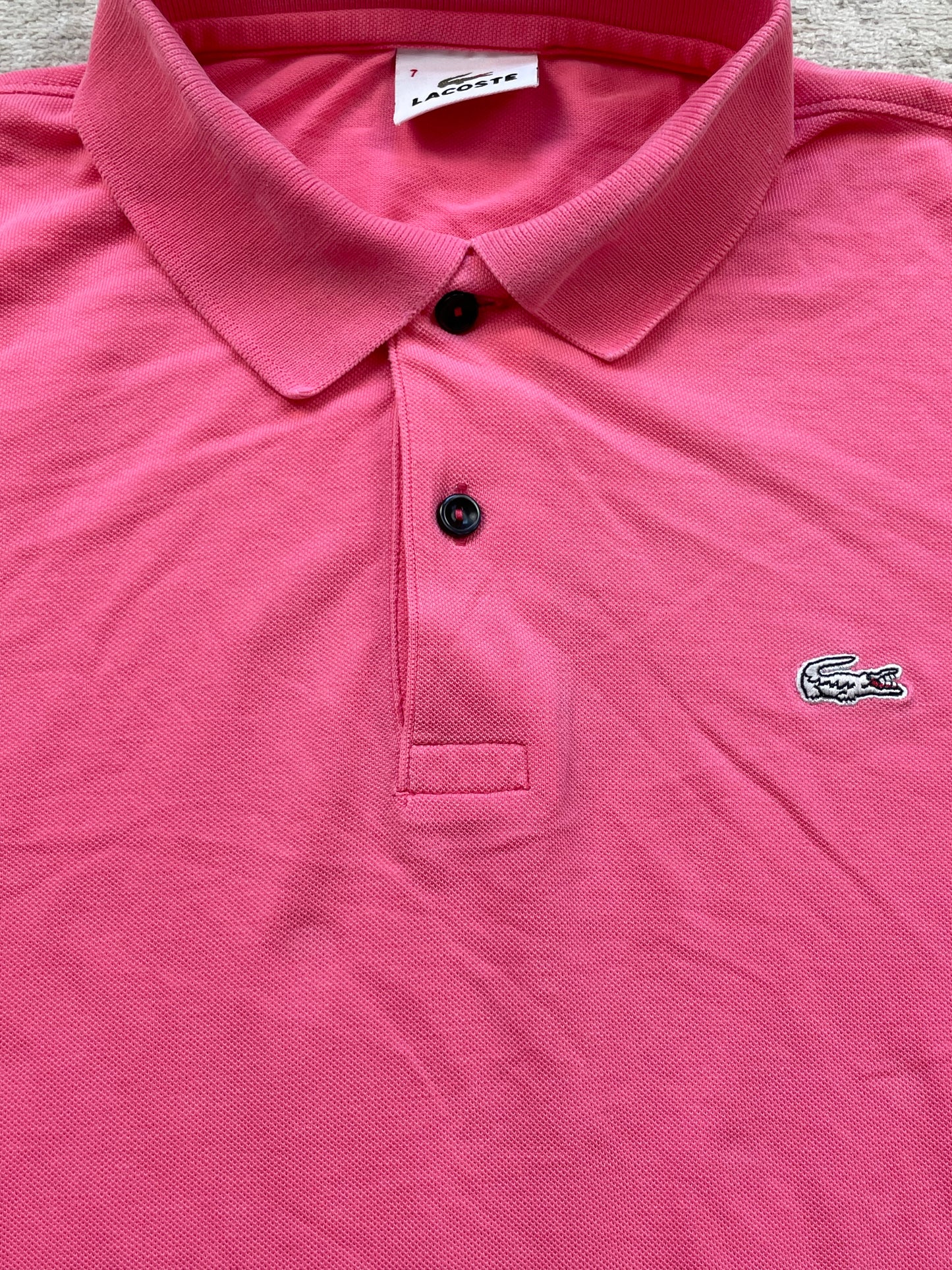 LACOSTE LONGSL. POLO SHIRT PINK (L)