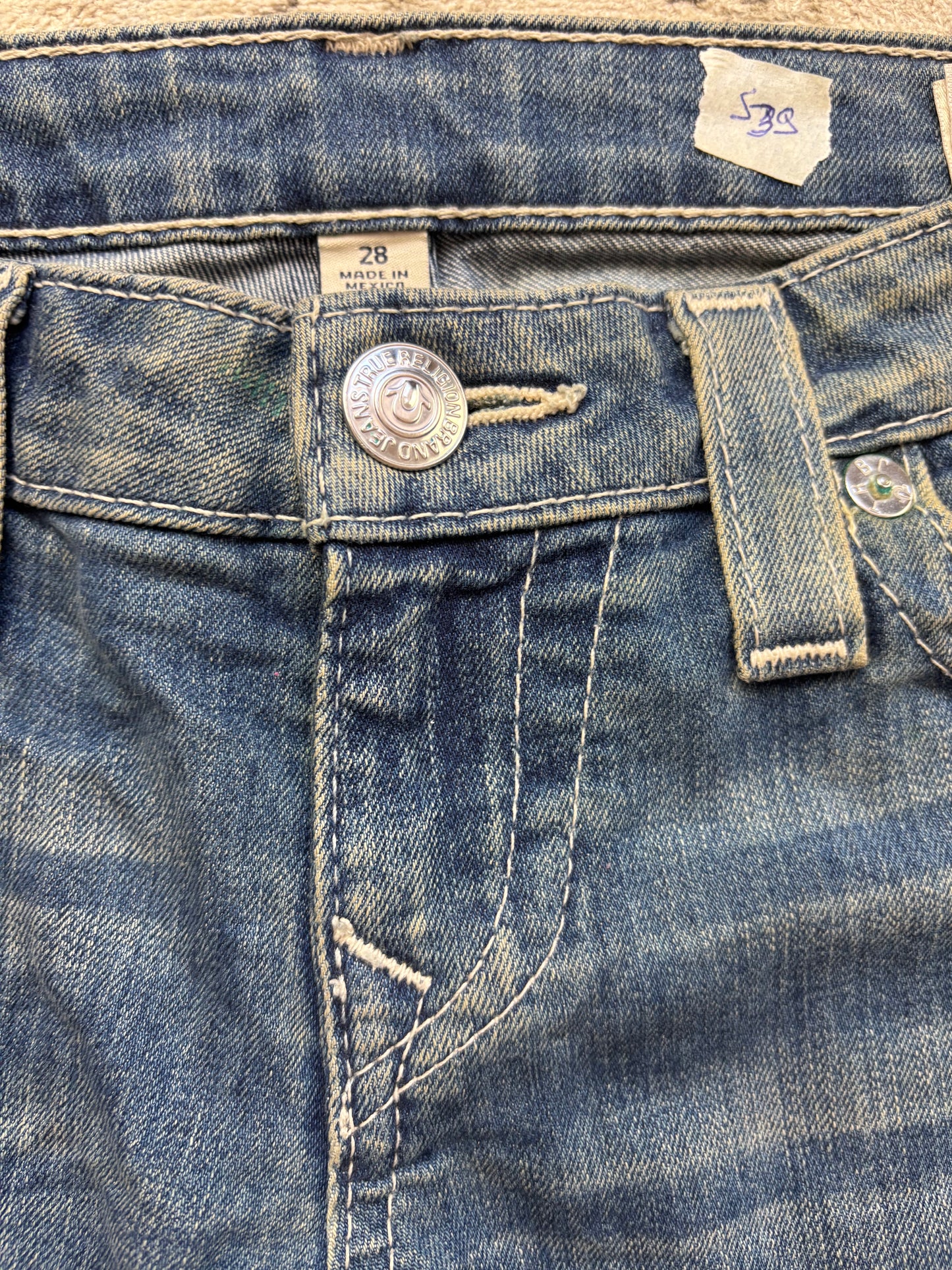 TRUE RELIGION HOT PANT W28 #S39