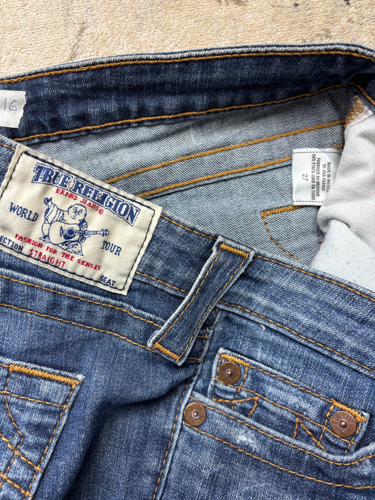 TRUE RELIGION JEANS W27 L30 #TR16