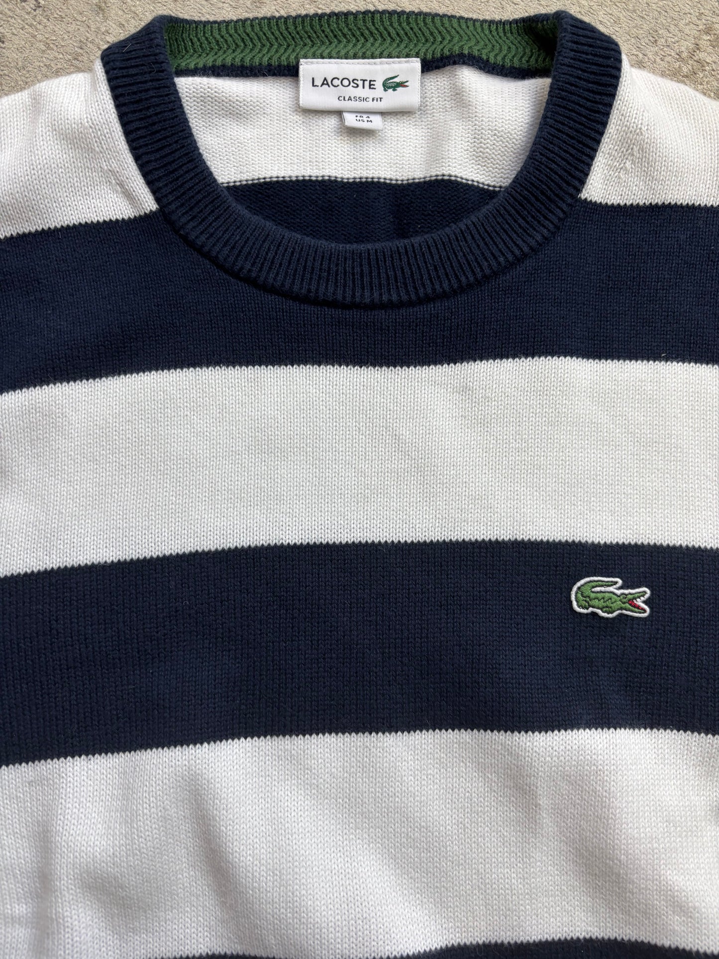 LACOSTE STRIPED KNIT (M)