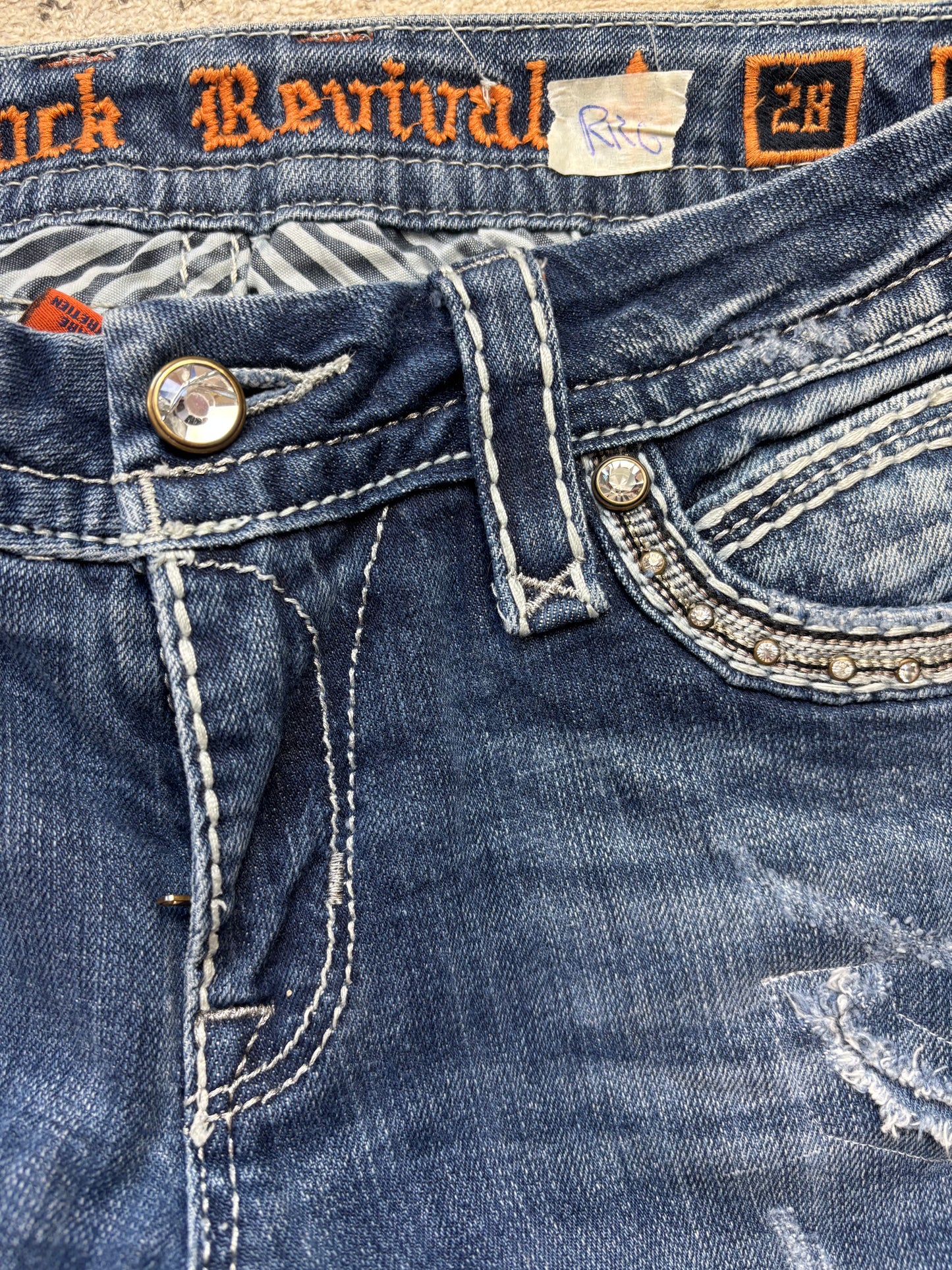 ROCK REVIVAL JEANS W28 L32 #RR6