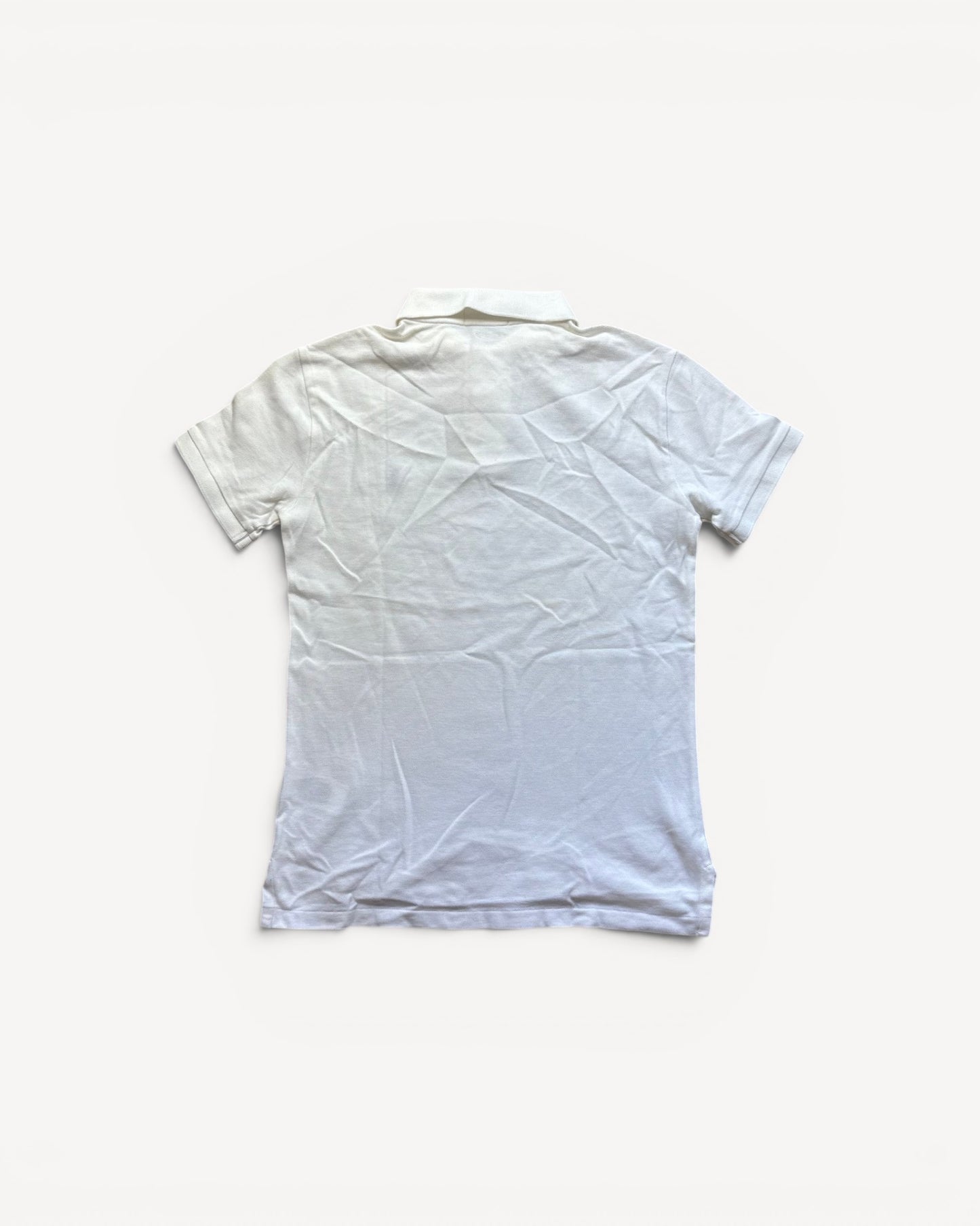 RALPH LAUREN POLO SHIRT WHITE (S)