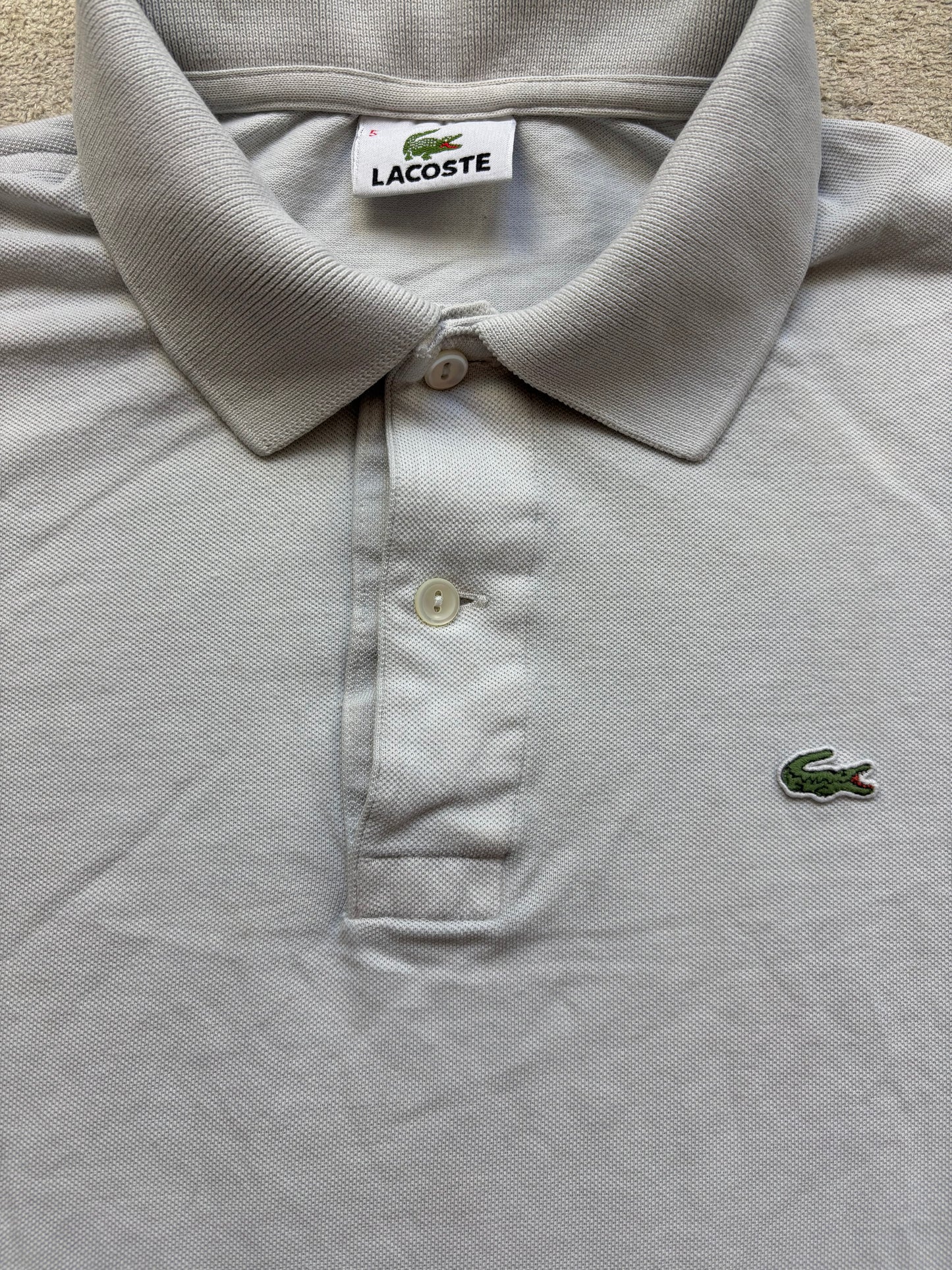 LACOSTE POLO SHIRT WHITE (S)