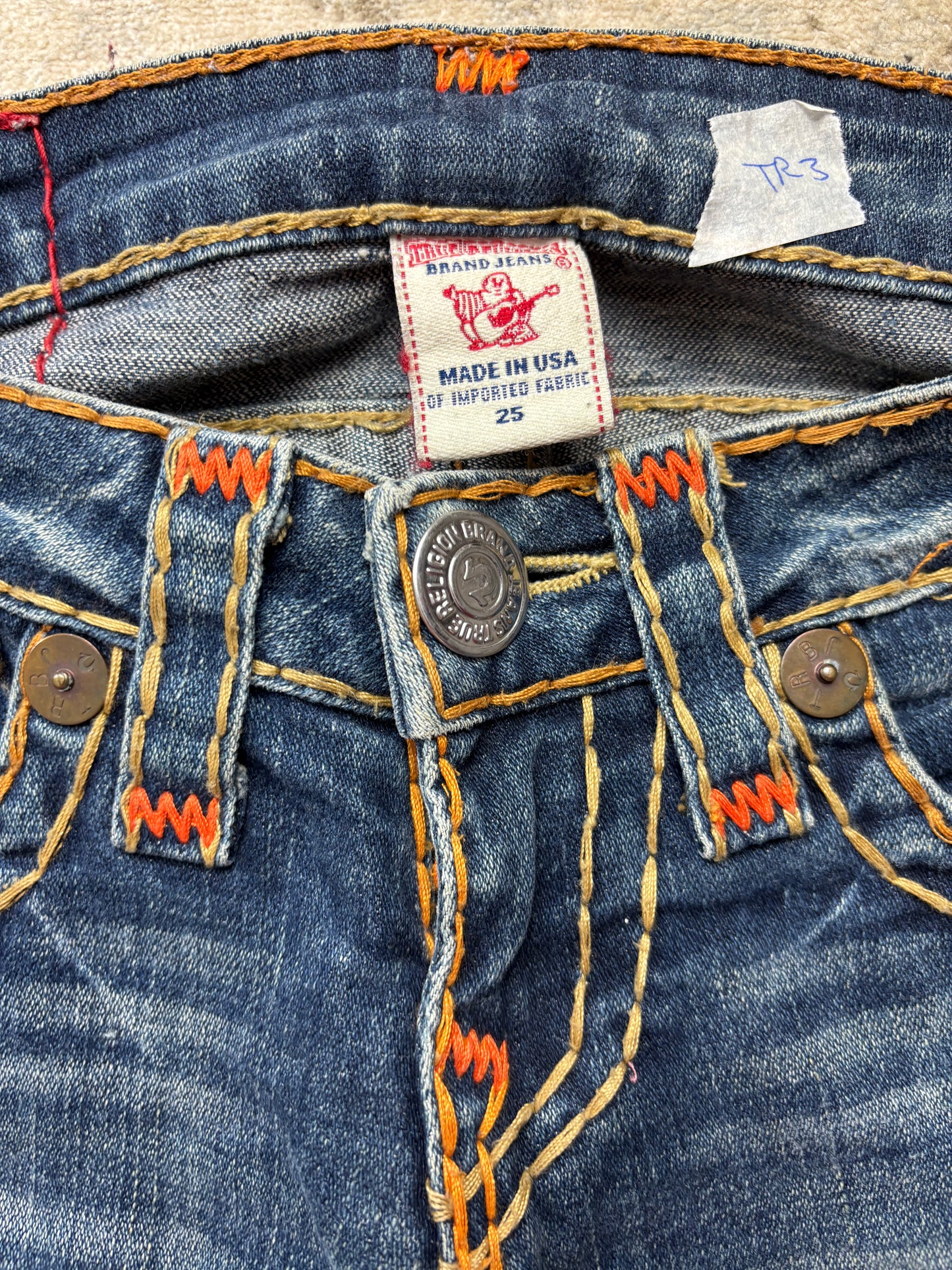 TRUE RELIGION JEANS W25 L32 #TR3