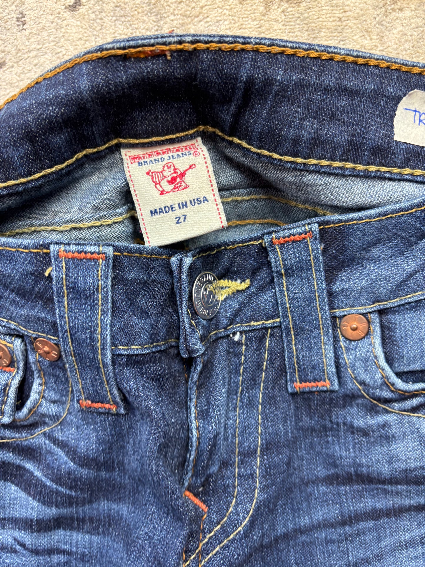 TRUE RELIGION JEANS W27 L32 #TR26