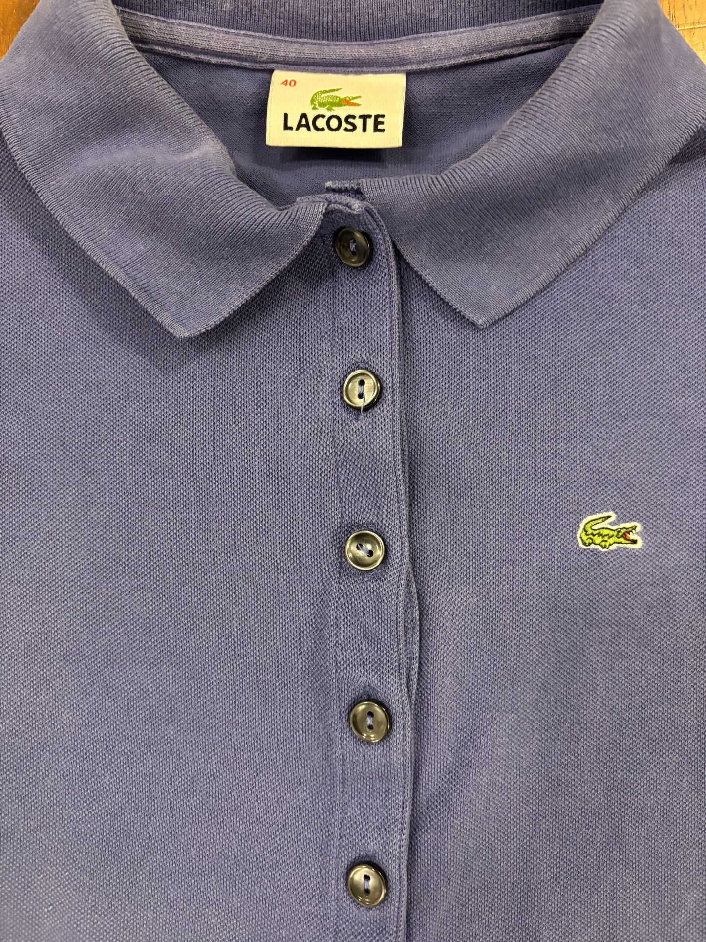 LACOSTE POLO SHIRT PURPLE (XS)