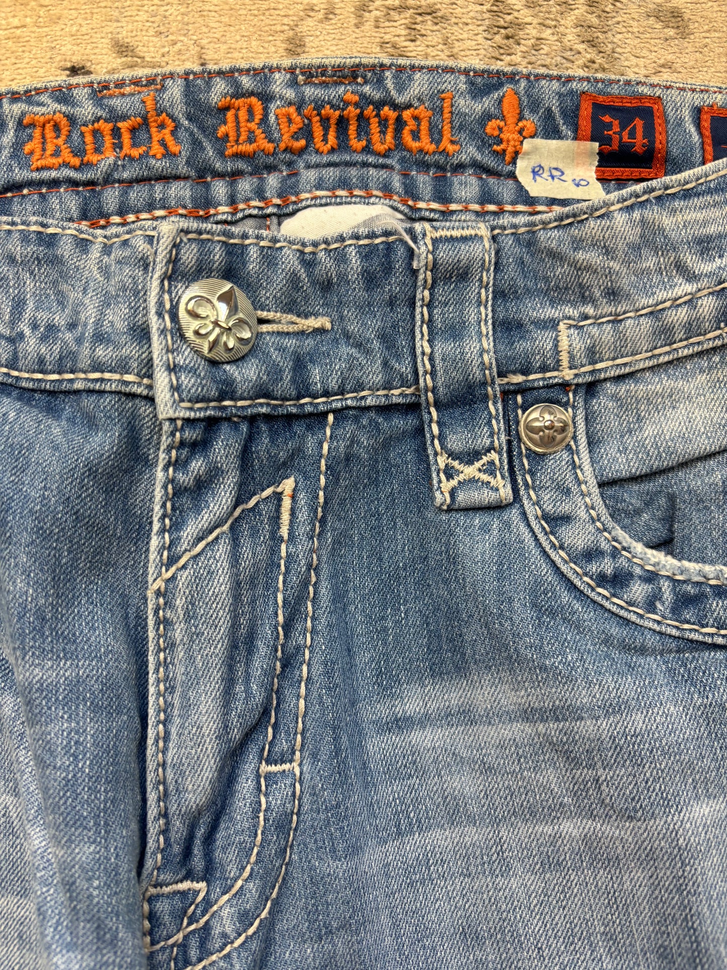 ROCK REVIVAL JEANS W34 L32 #RR10